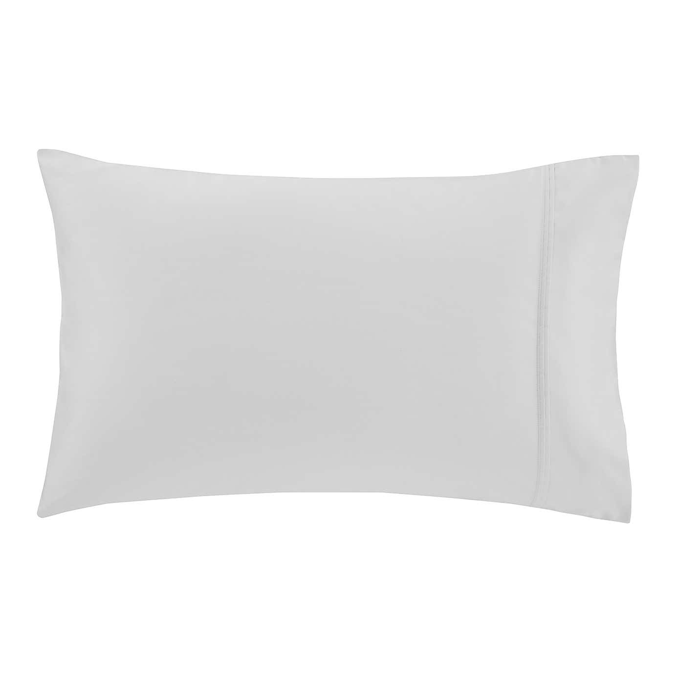 Dorma 500 Thread Count 100% Cotton Satin Plain Cuffed Pillowcase