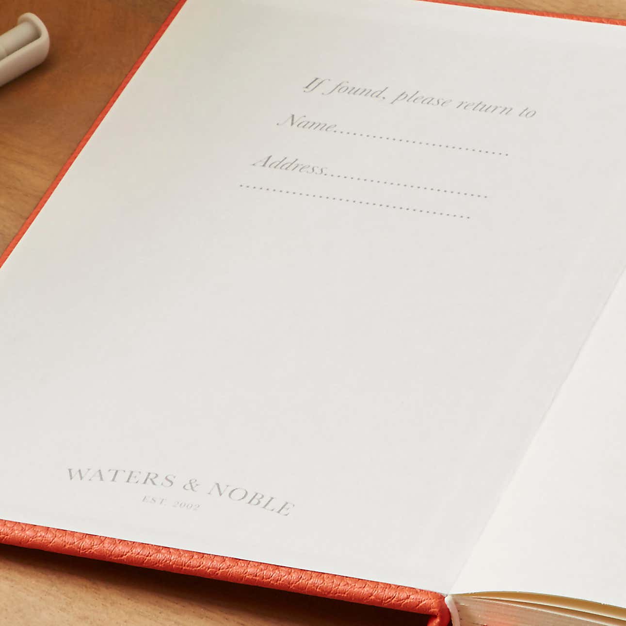 Waters and Noble Premium Faux Leather Notebook