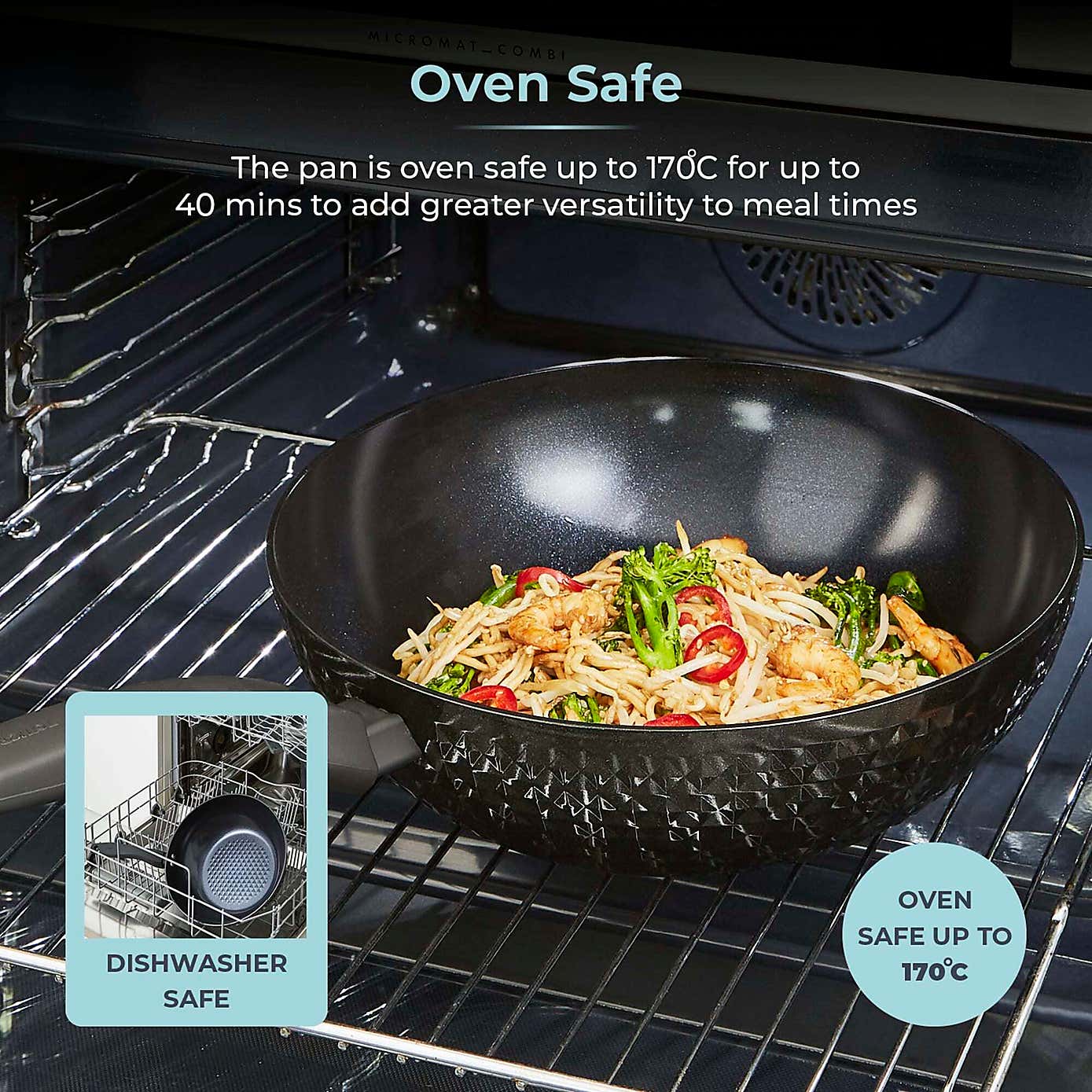 Tower Diamo 28cm Ceramic Wok