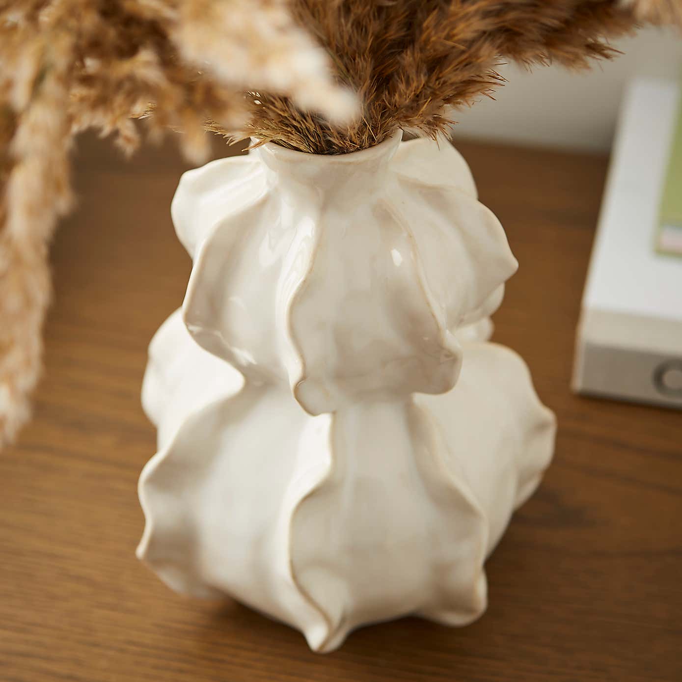 Organic Curved Ceramic Vase