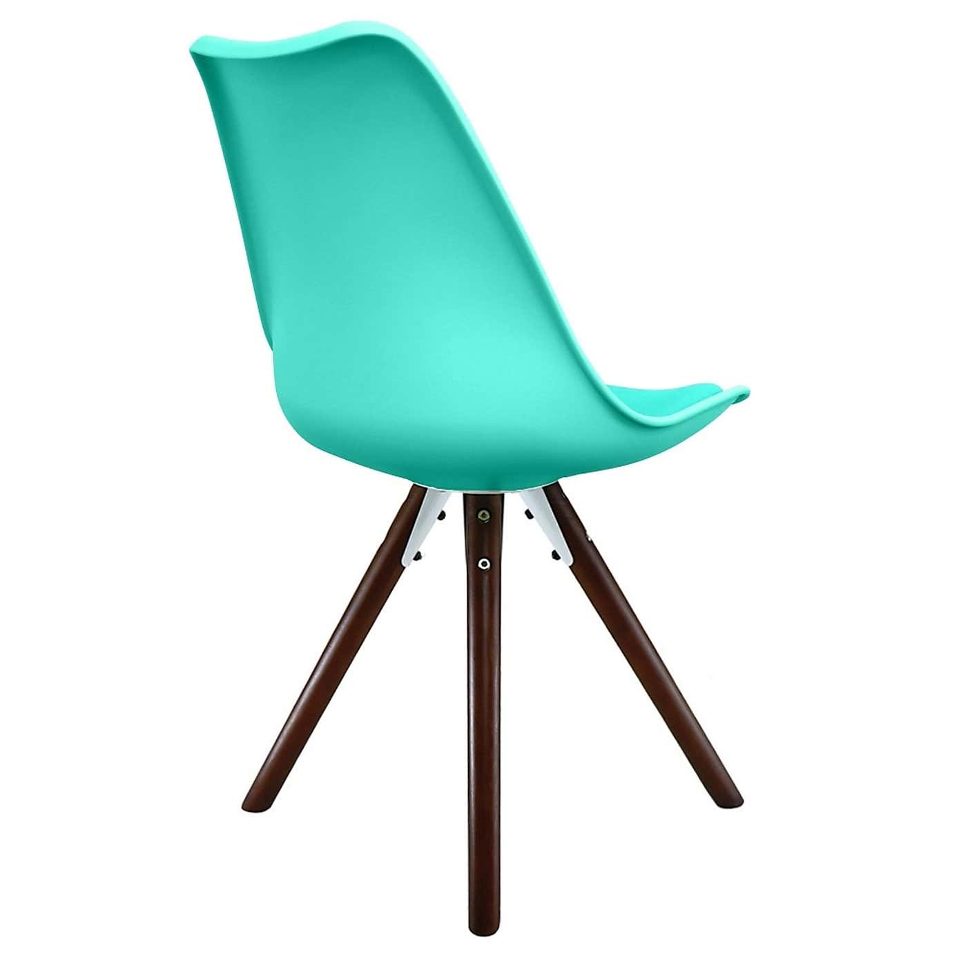 Fusion Living Soho Plastic Dining Chair with Pyramid Legs