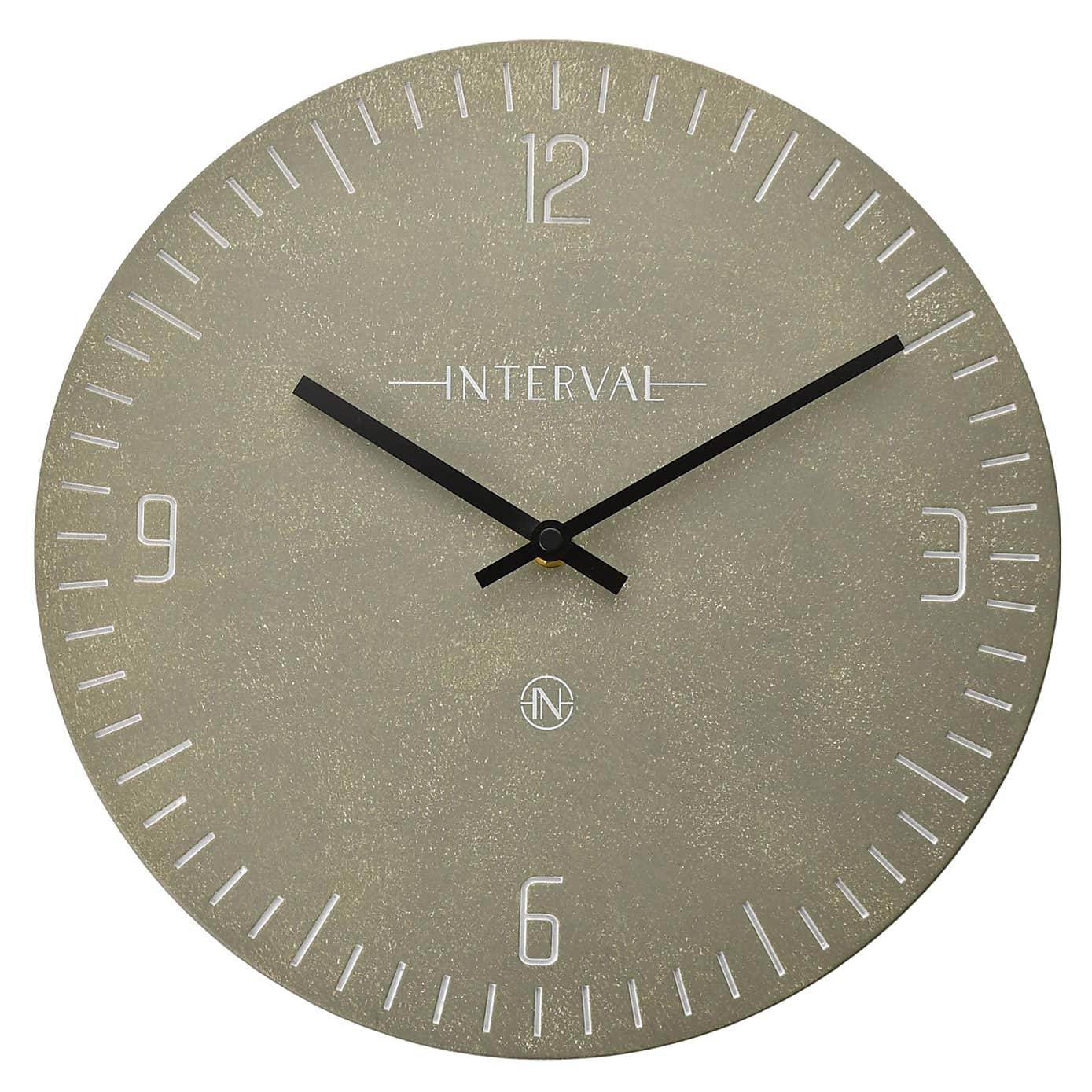 Interval Narrow Baton Resin Wall Clock