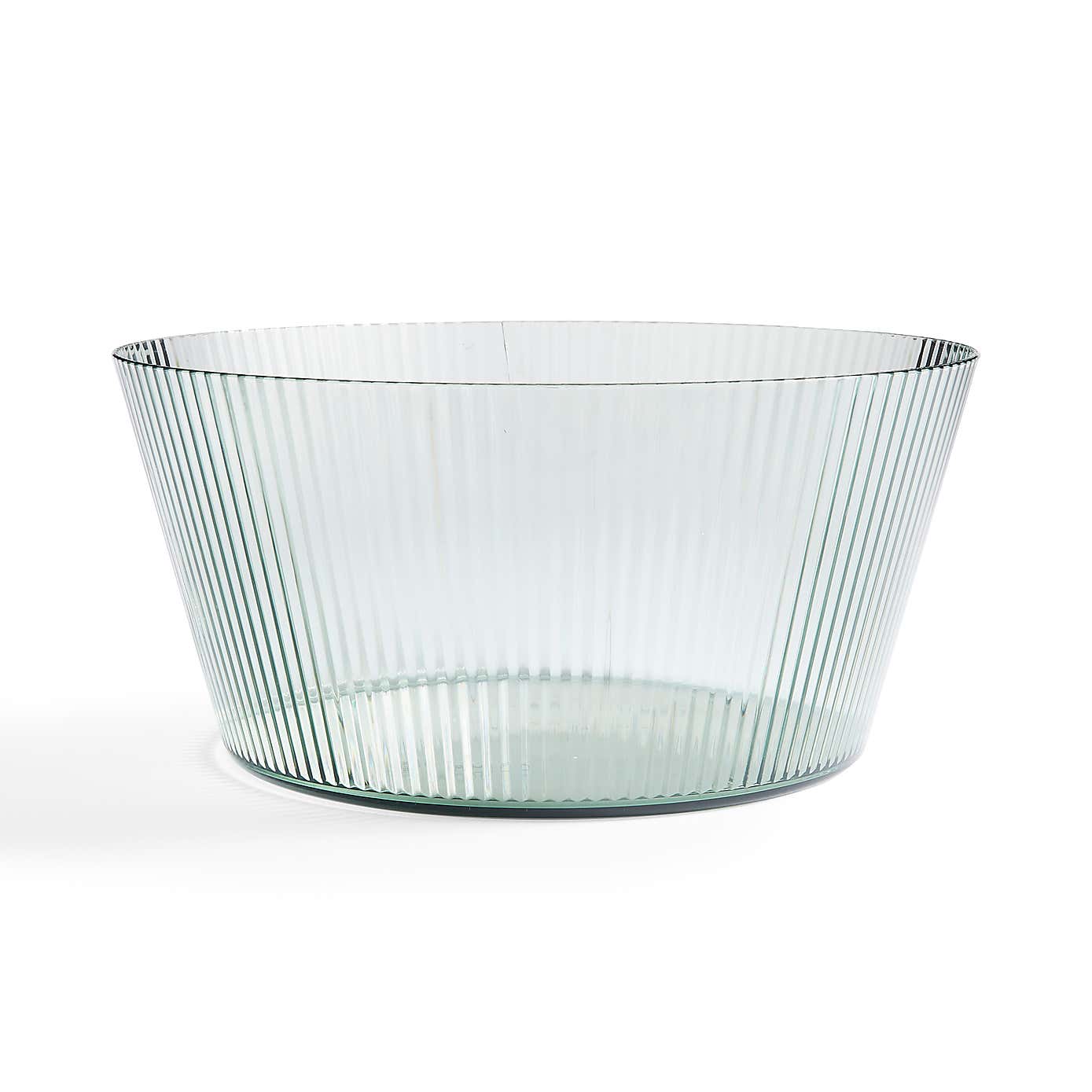 Ribbed Acrylic Salad Bowl