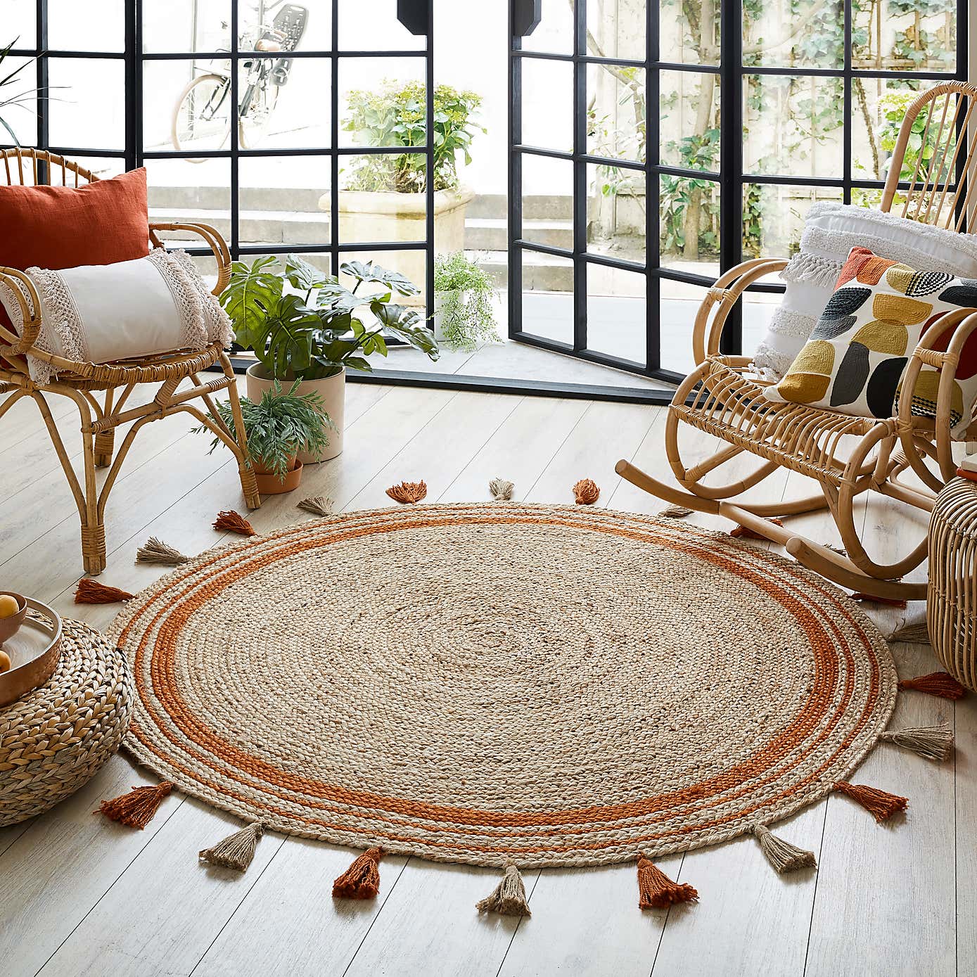 Istanbul Jute Circle Rug