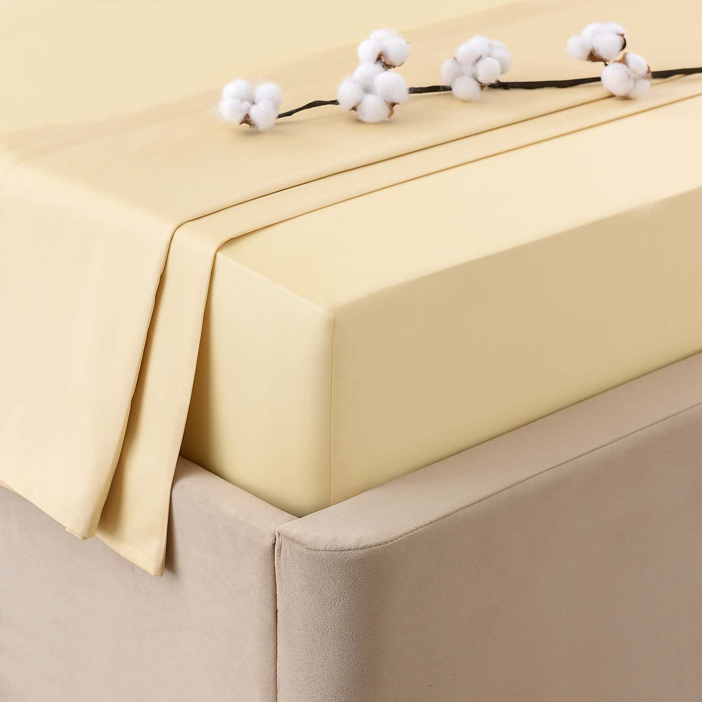 Dorma 300 Thread Count 100% Cotton Sateen Plain Flat Sheet