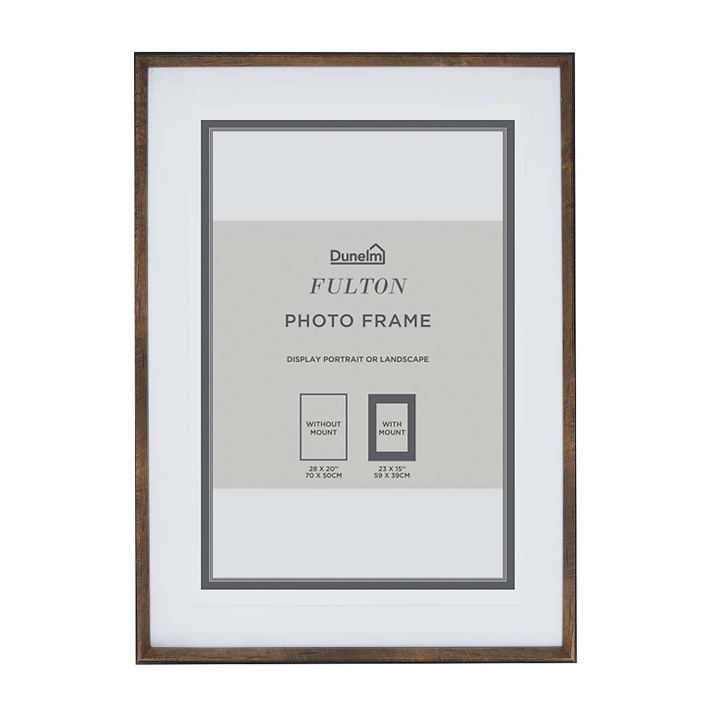 Fulton Natural and Black Photo Frame