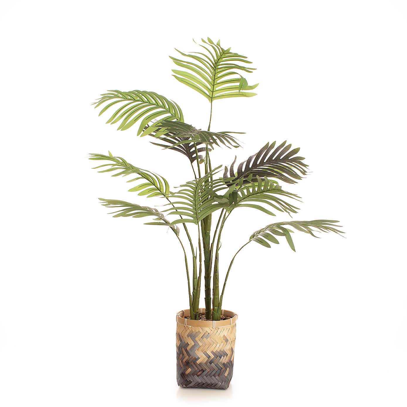 Artificial Palm Tree in Bamboo Plant Pot
