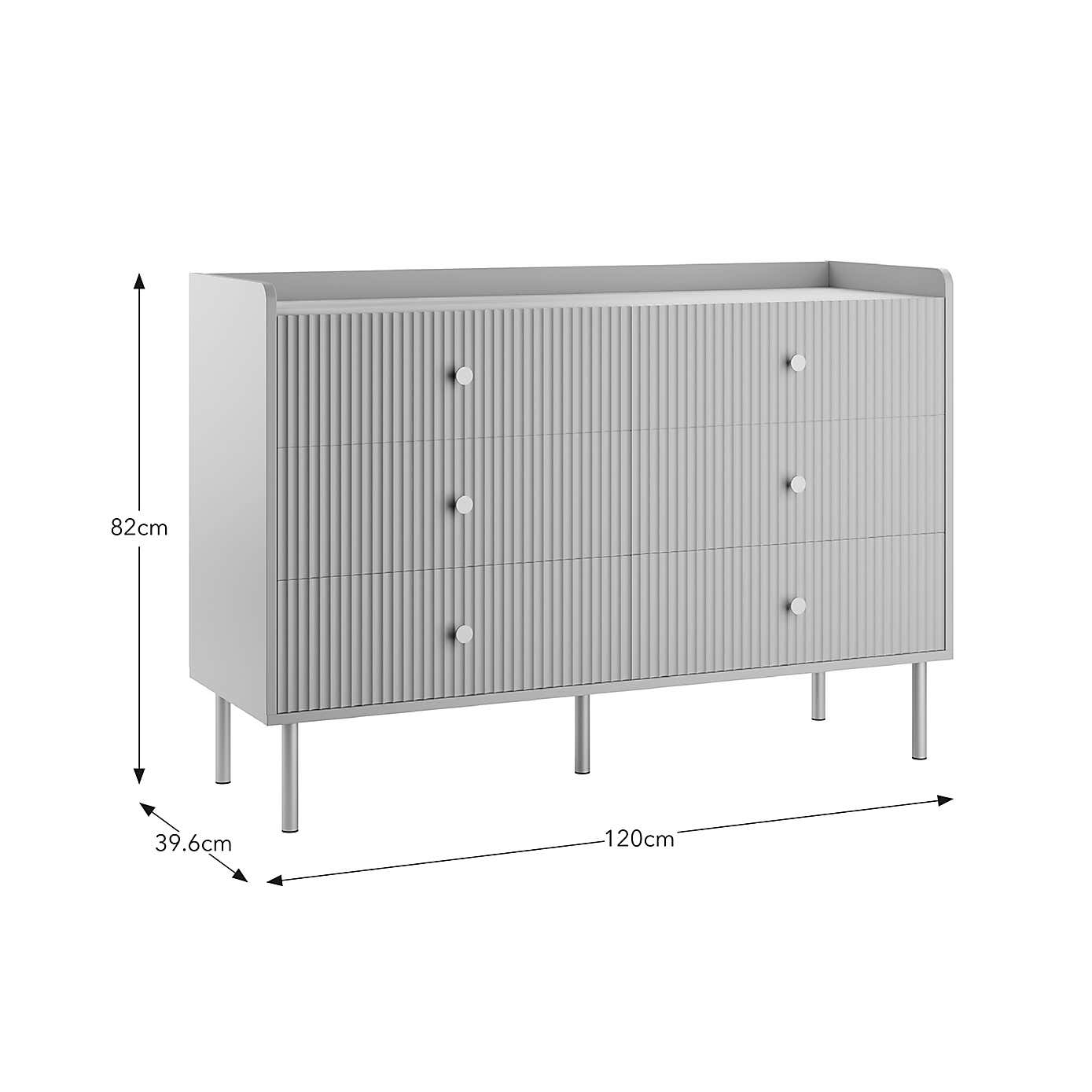 Georgi Wide 6 Drawer Chest