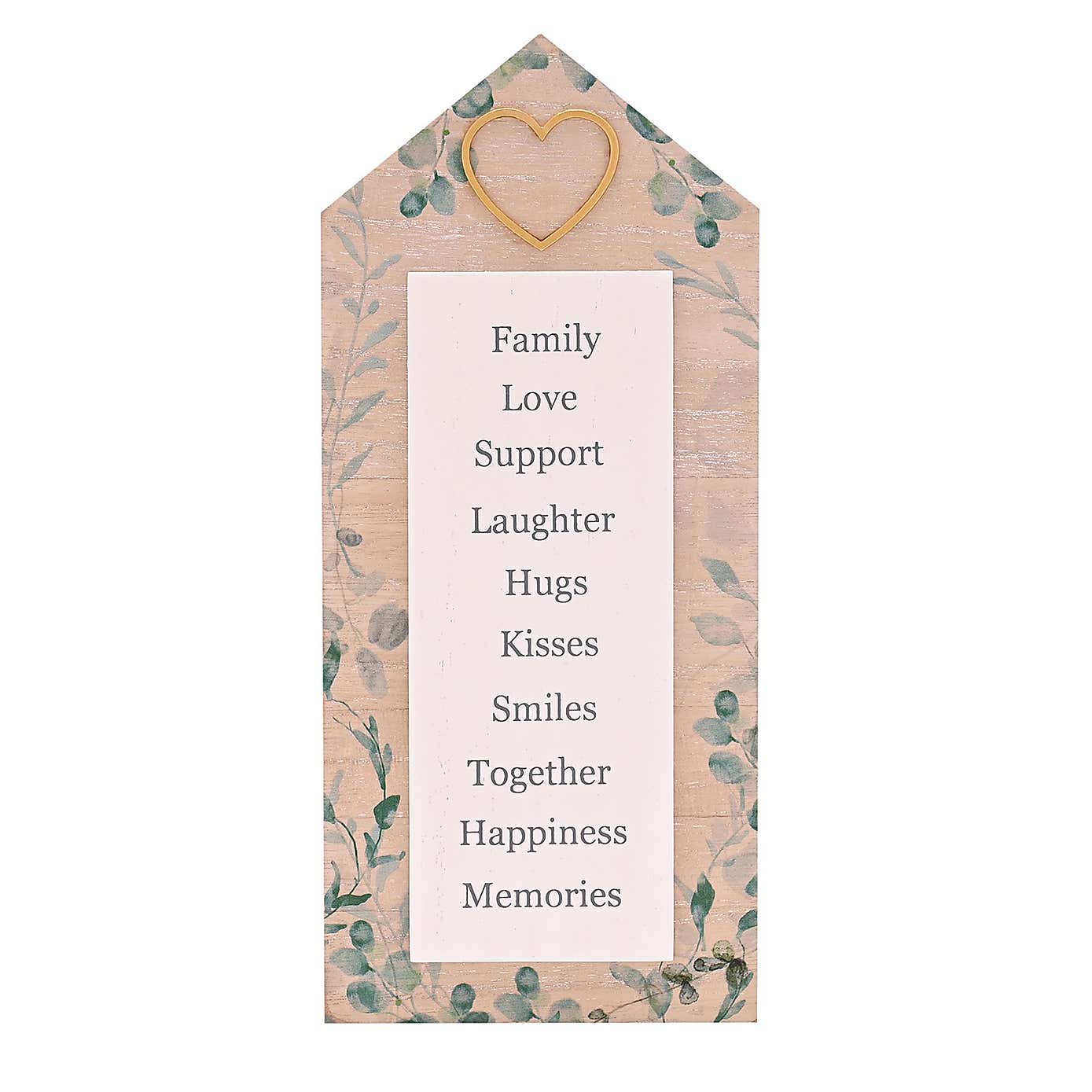 Love Story House Shaped Plaque