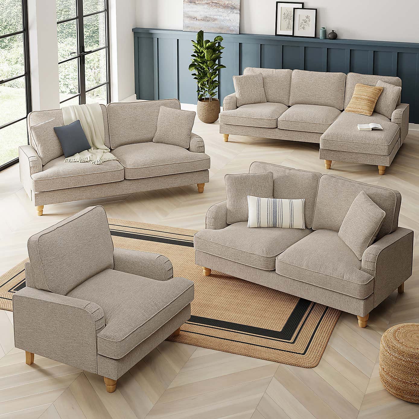 Tonal Textured Weave Fabric Sample