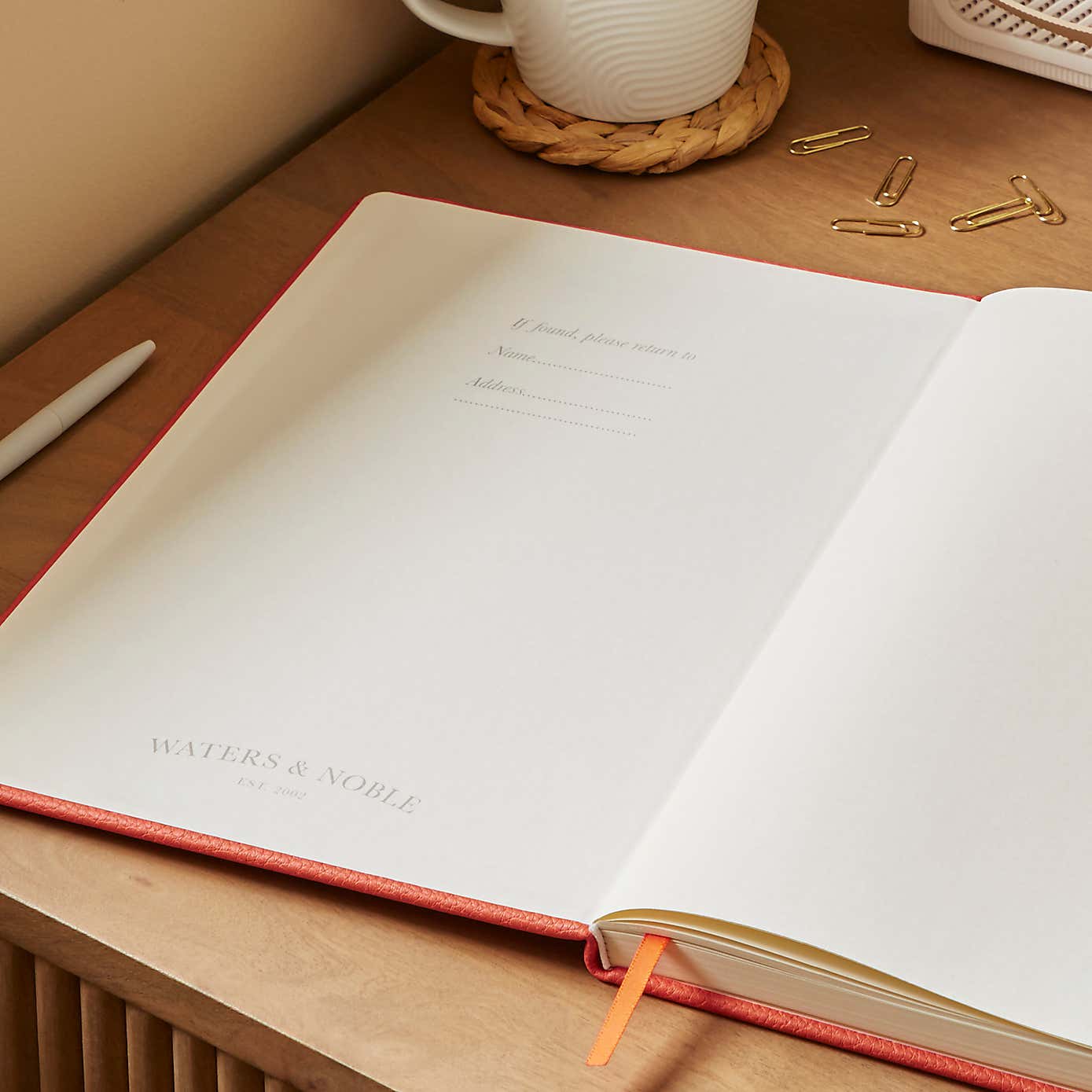 Waters and Noble Premium Faux Leather Notebook