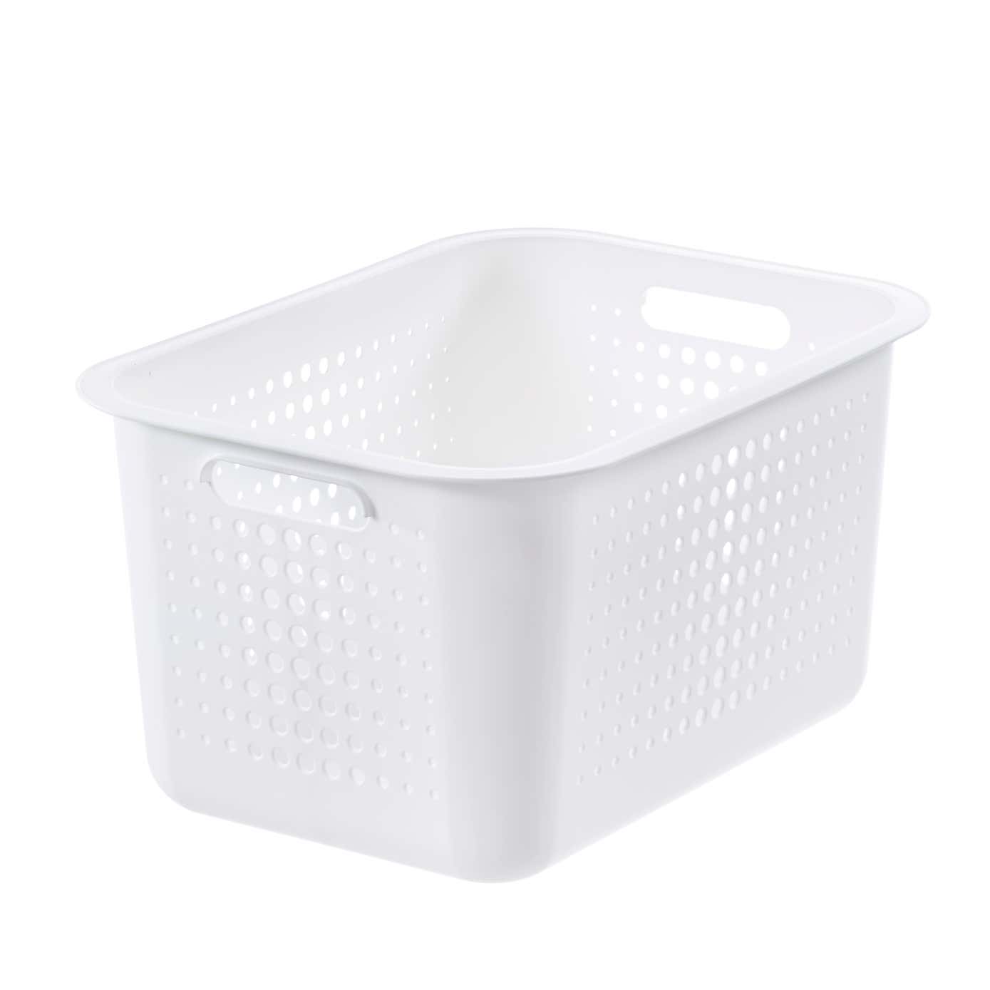 SmartStore Plastic Storage Basket with Handles