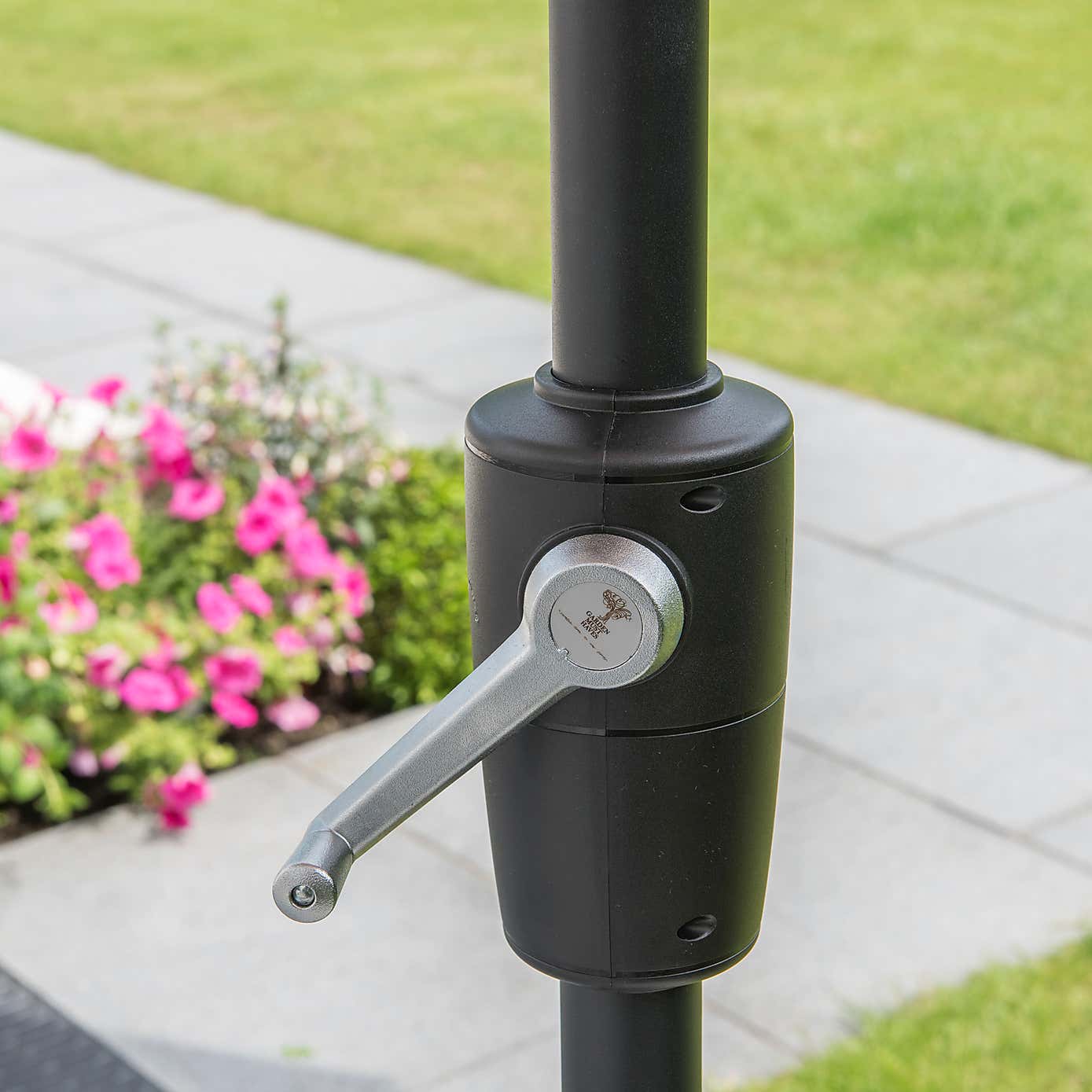 3m Elizabeth Crank and Tilt Taupe Parasol