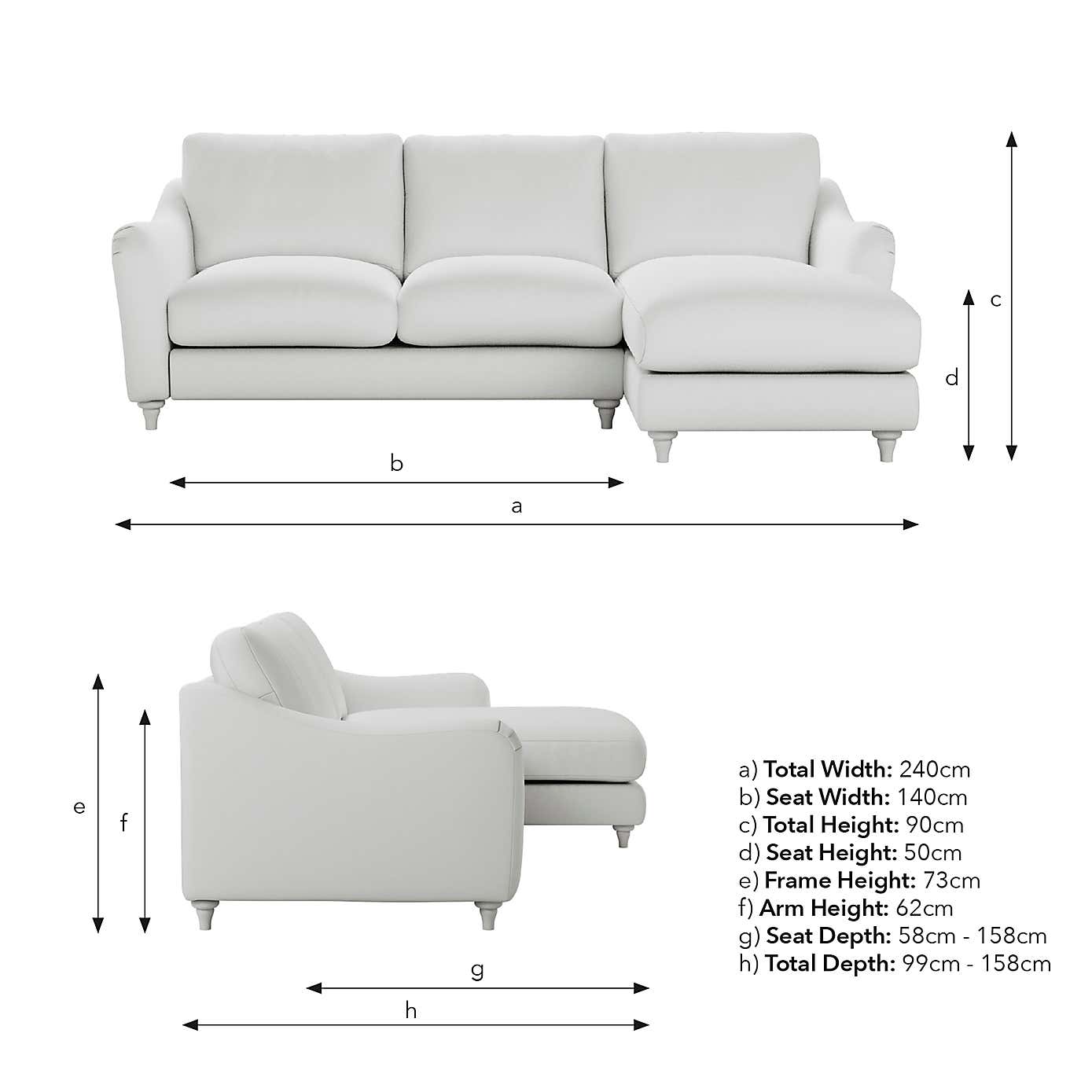 Hattie Matte Plush Velvet Corner Chaise Sofa