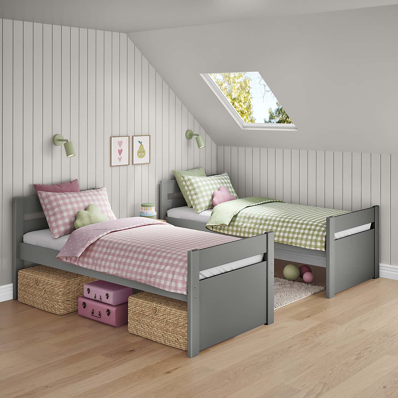 Stompa Uno Bunk Bed With Under Bed Storage, Pine