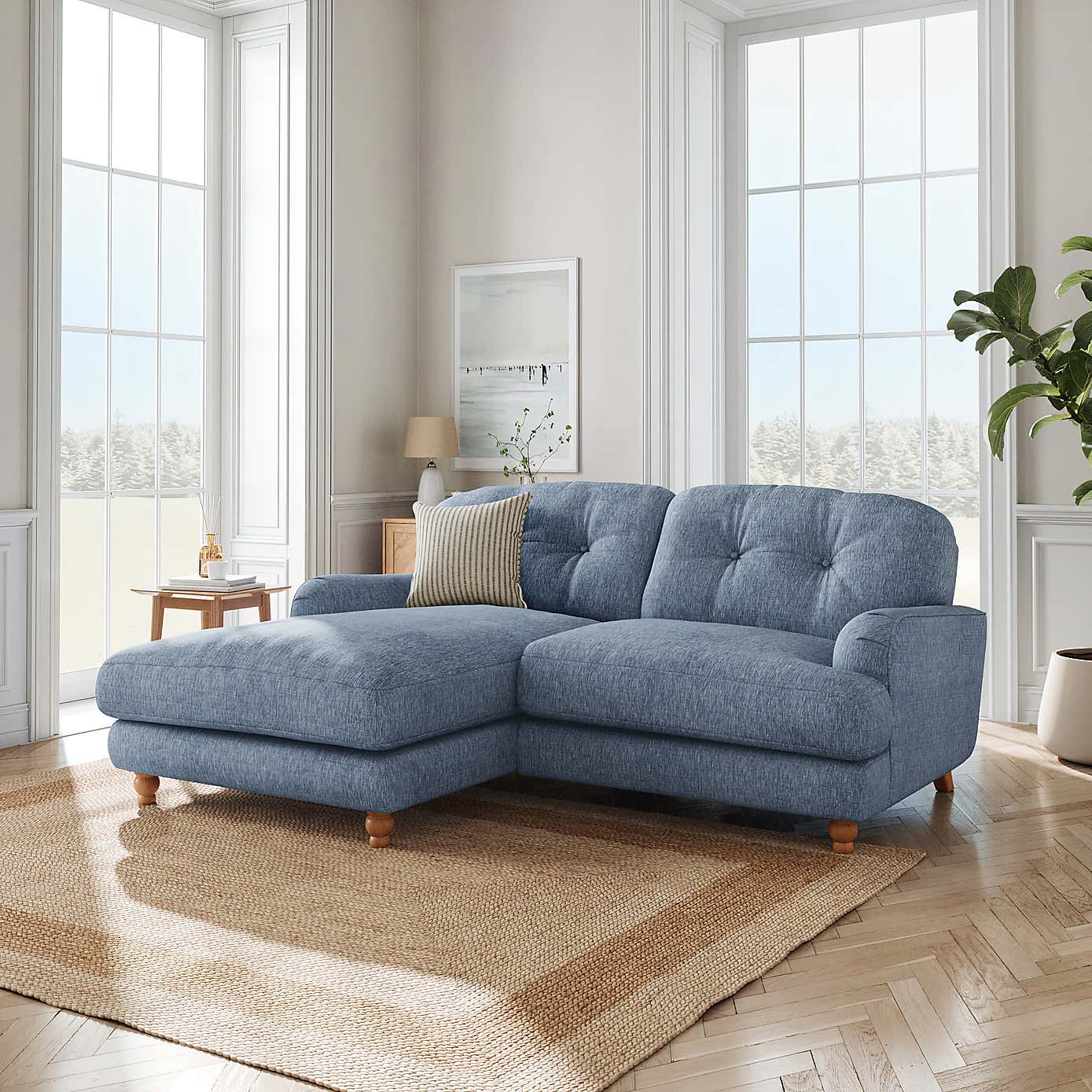 Slub Faux Linen Fabric Sample