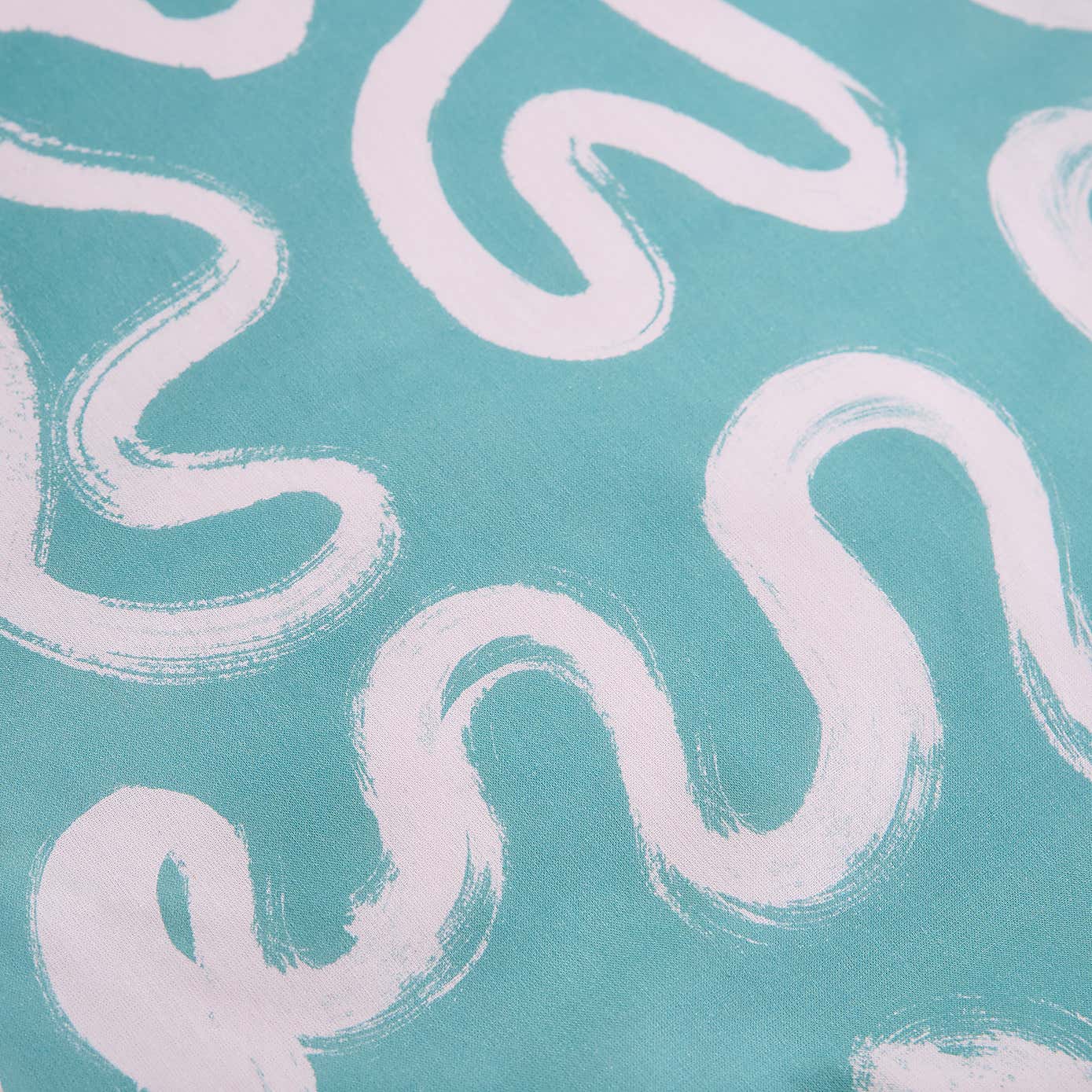 Aqua Doodle Reversible Duvet Cover and Pillowcase Set