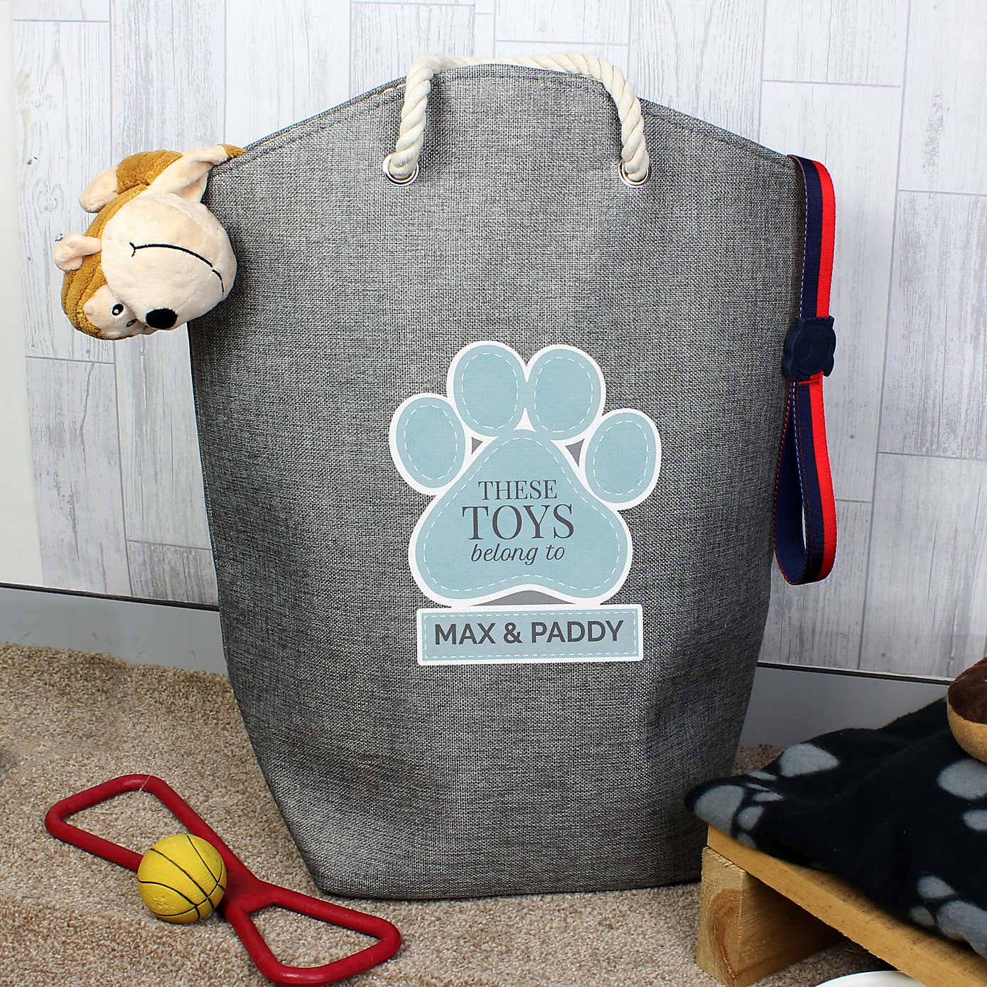 Personalised Paw Print Storage Bag