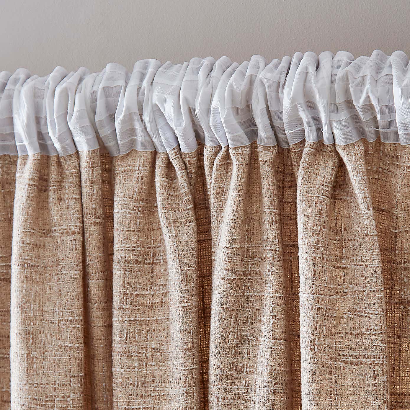 Cohen Unlined Pencil Pleat Curtains