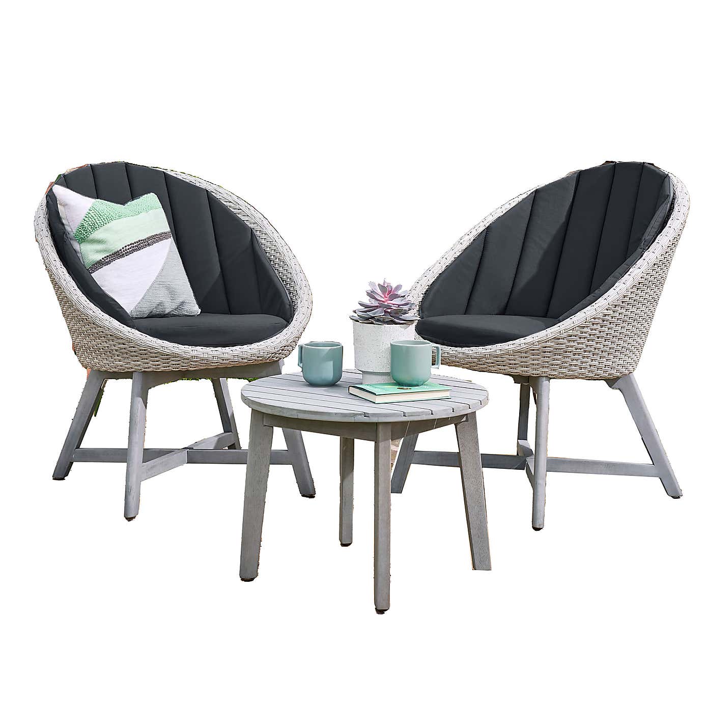 Chedworth Curved 2 Seater Bistro Set