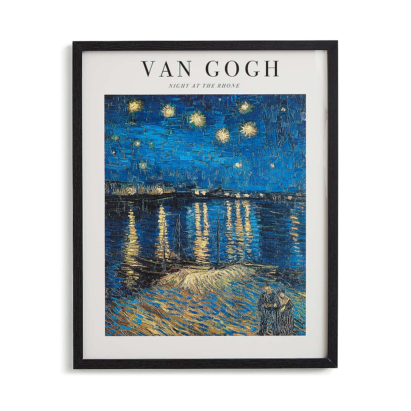 Night at the Rhone by Van Gogh Framed Print