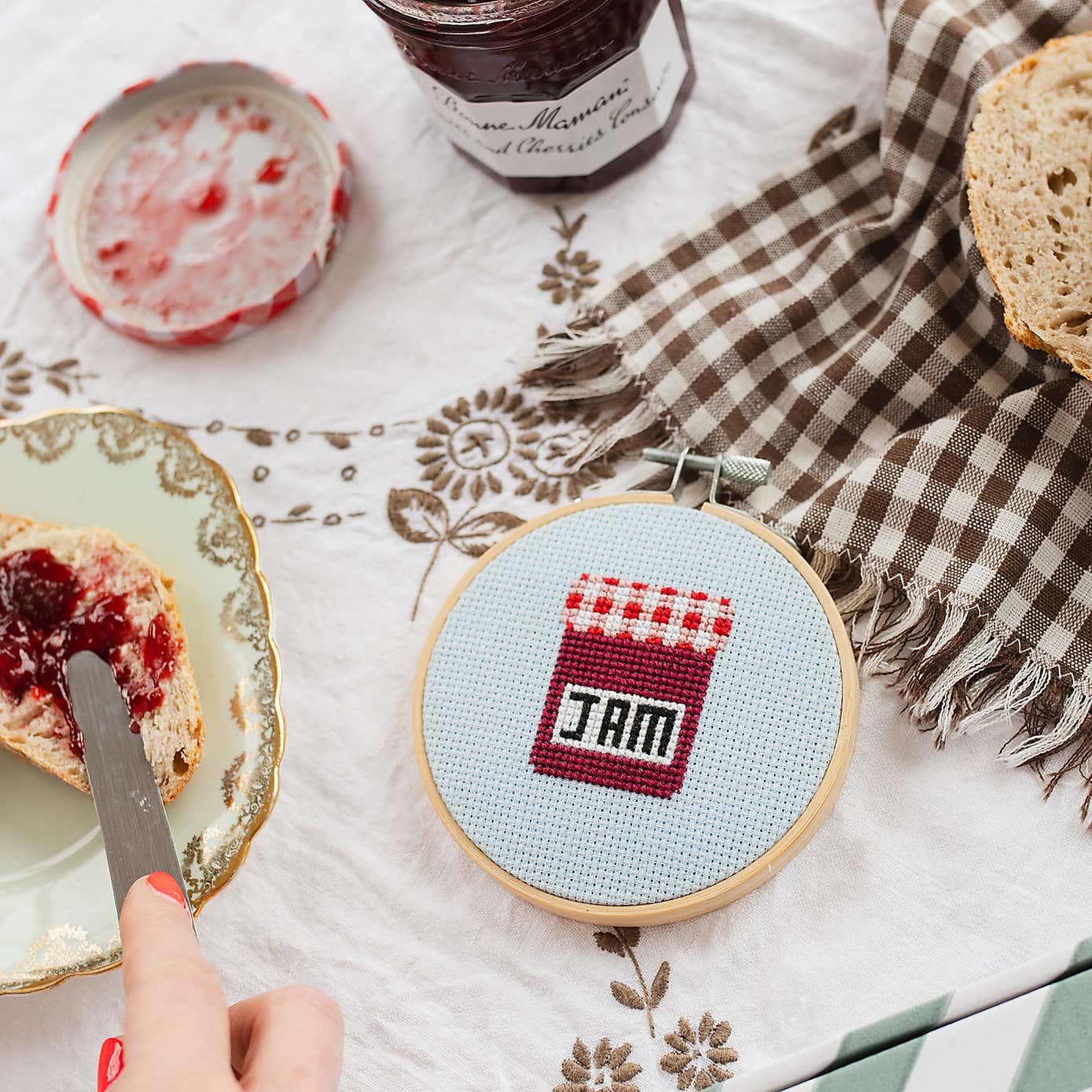 Cotton Clara Jam Cross Stitch Kit