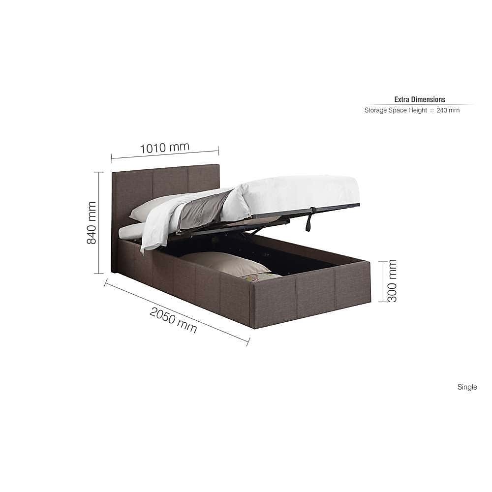 Berlin Upholstered Ottoman Bed Frame