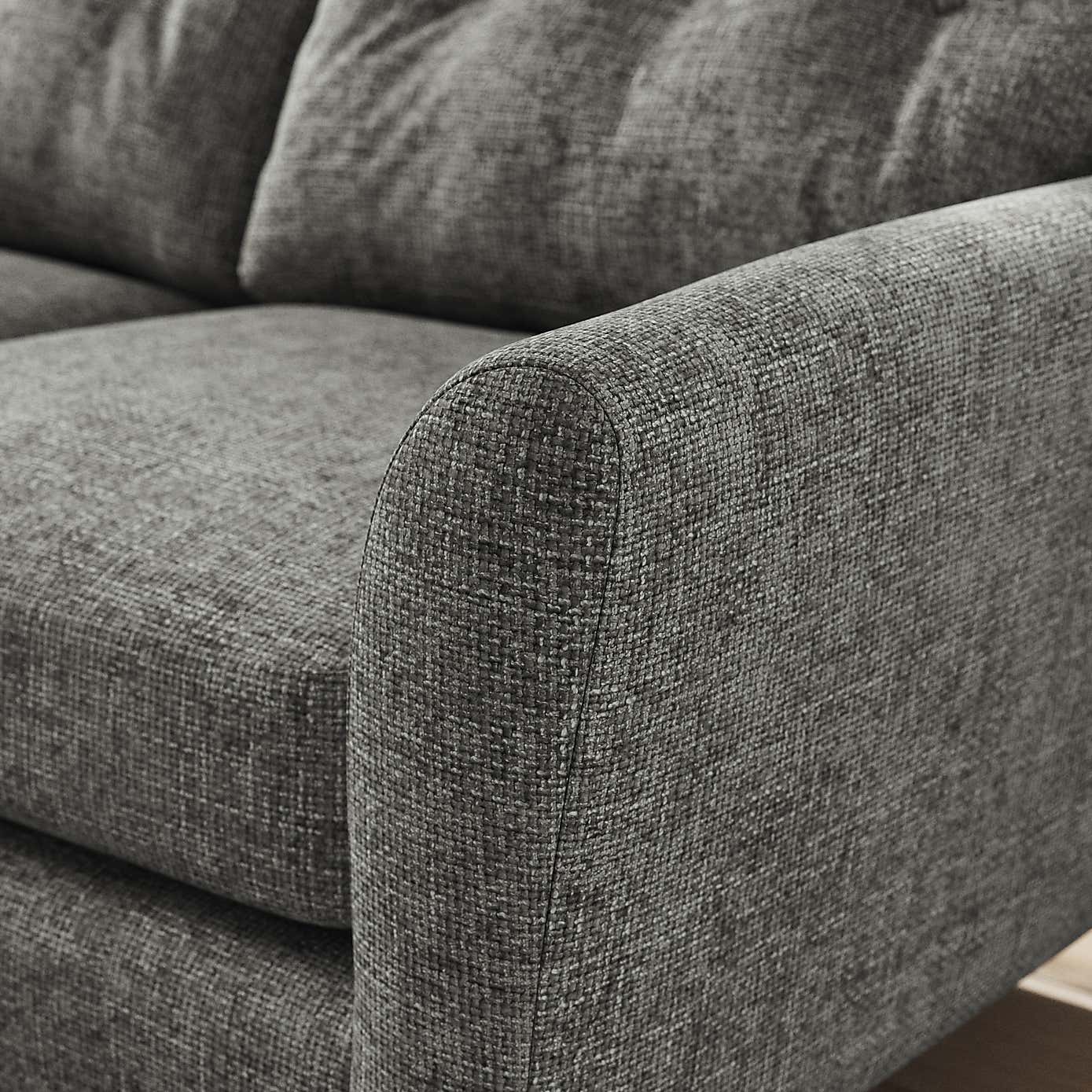 Sven Chunky Chenille Large Corner Chaise Sofa