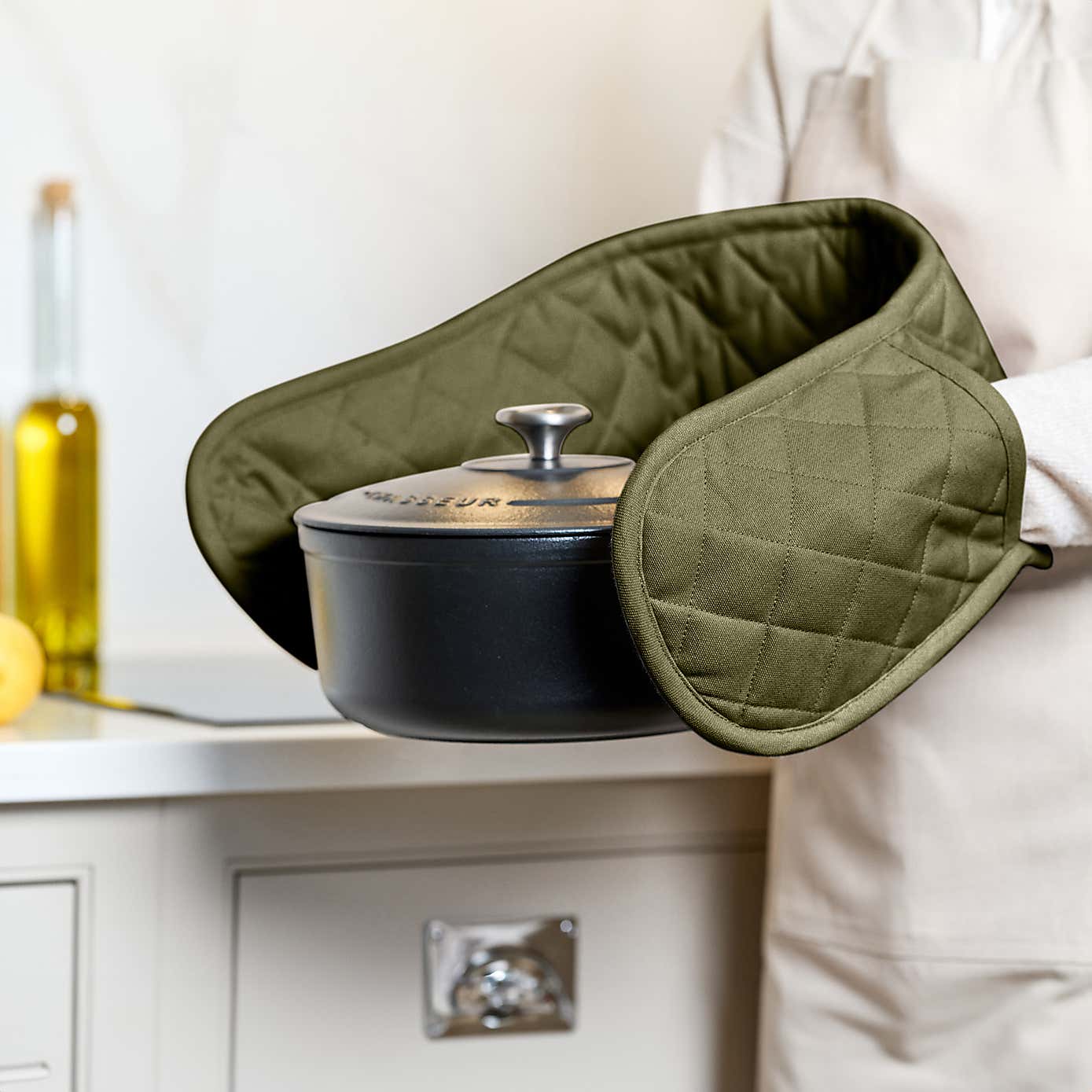 Dexam Love Colour Double Oven Gloves