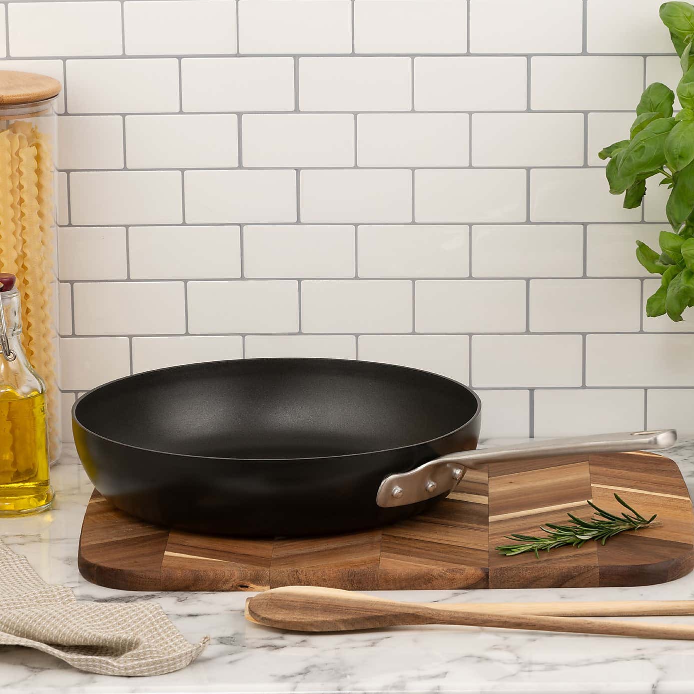 Gourmet Stainless Steel Non-Stick Frying Pan, 28cm