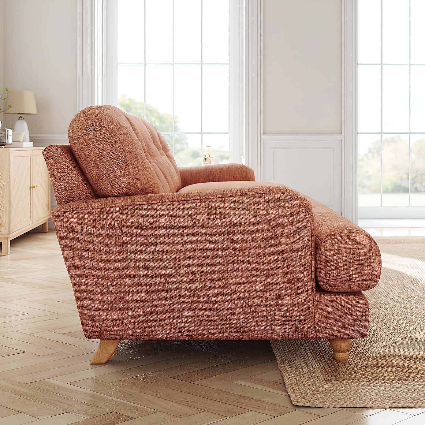 Slub Faux Linen Fabric Sample