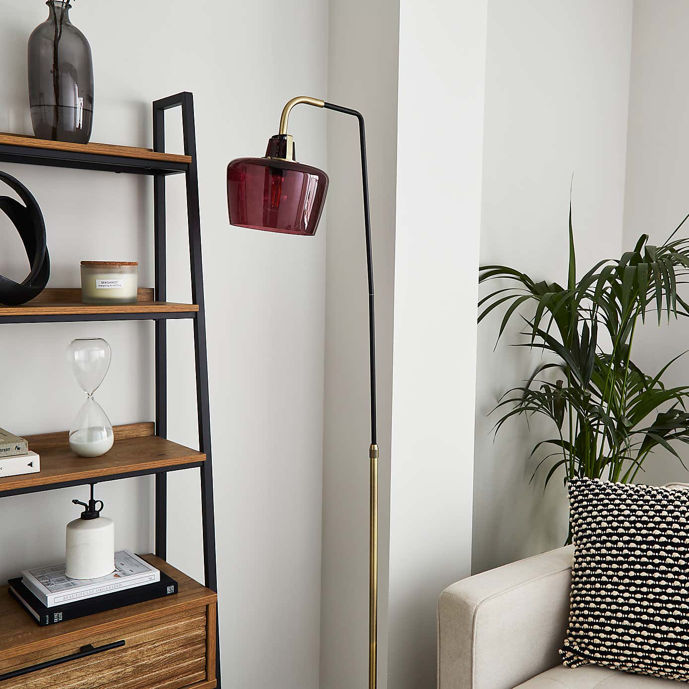 Auburn Industrial Adjustable Floor Lamp