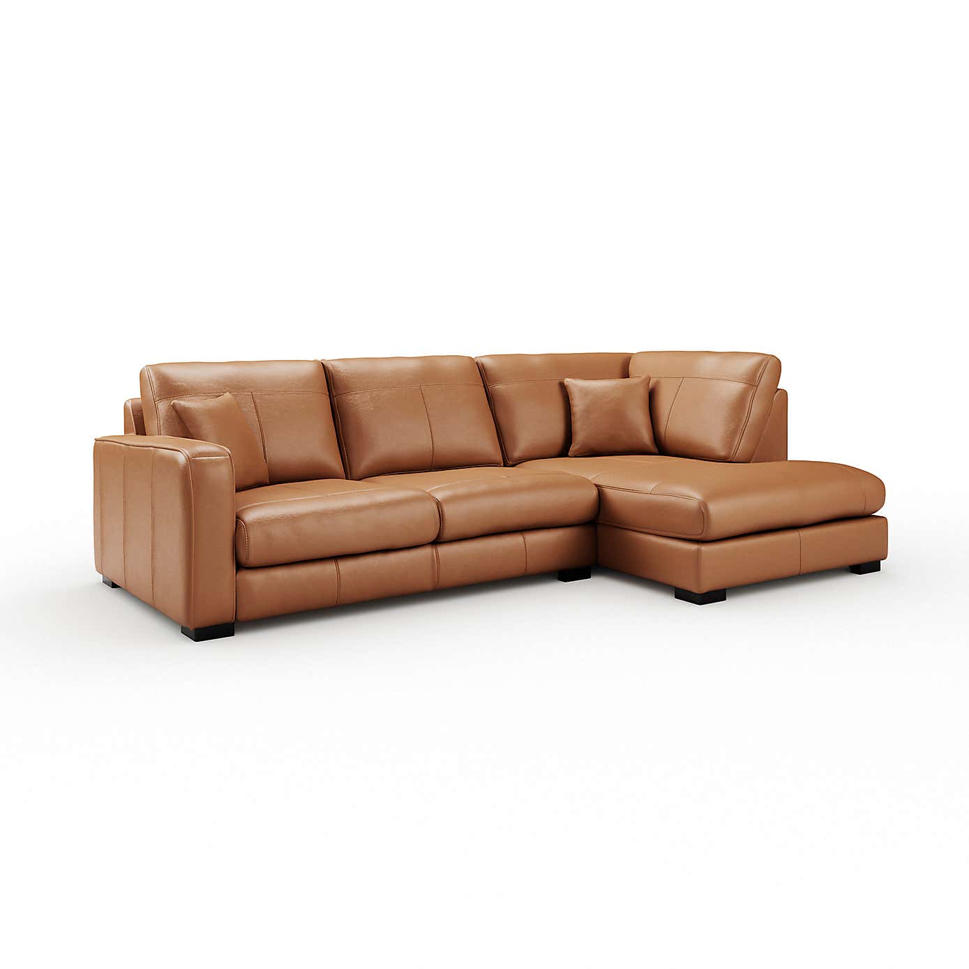Carson Classic Leather Large Corner Chaise Sofa