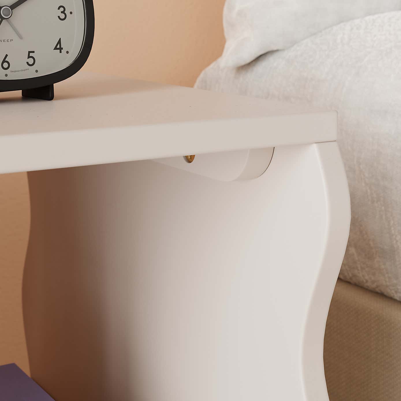 Posie Wavy Bedside Table