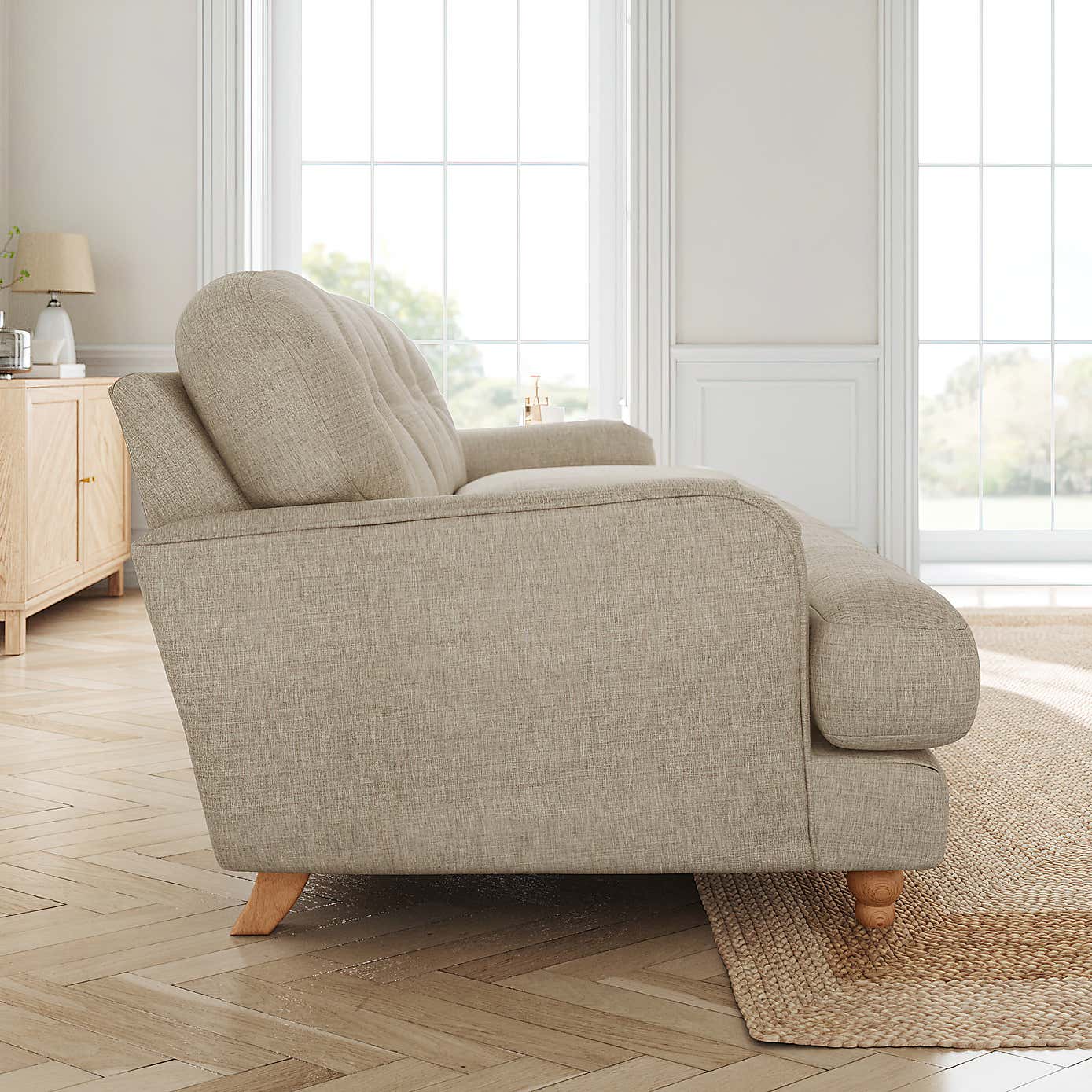 Slub Faux Linen Fabric Sample