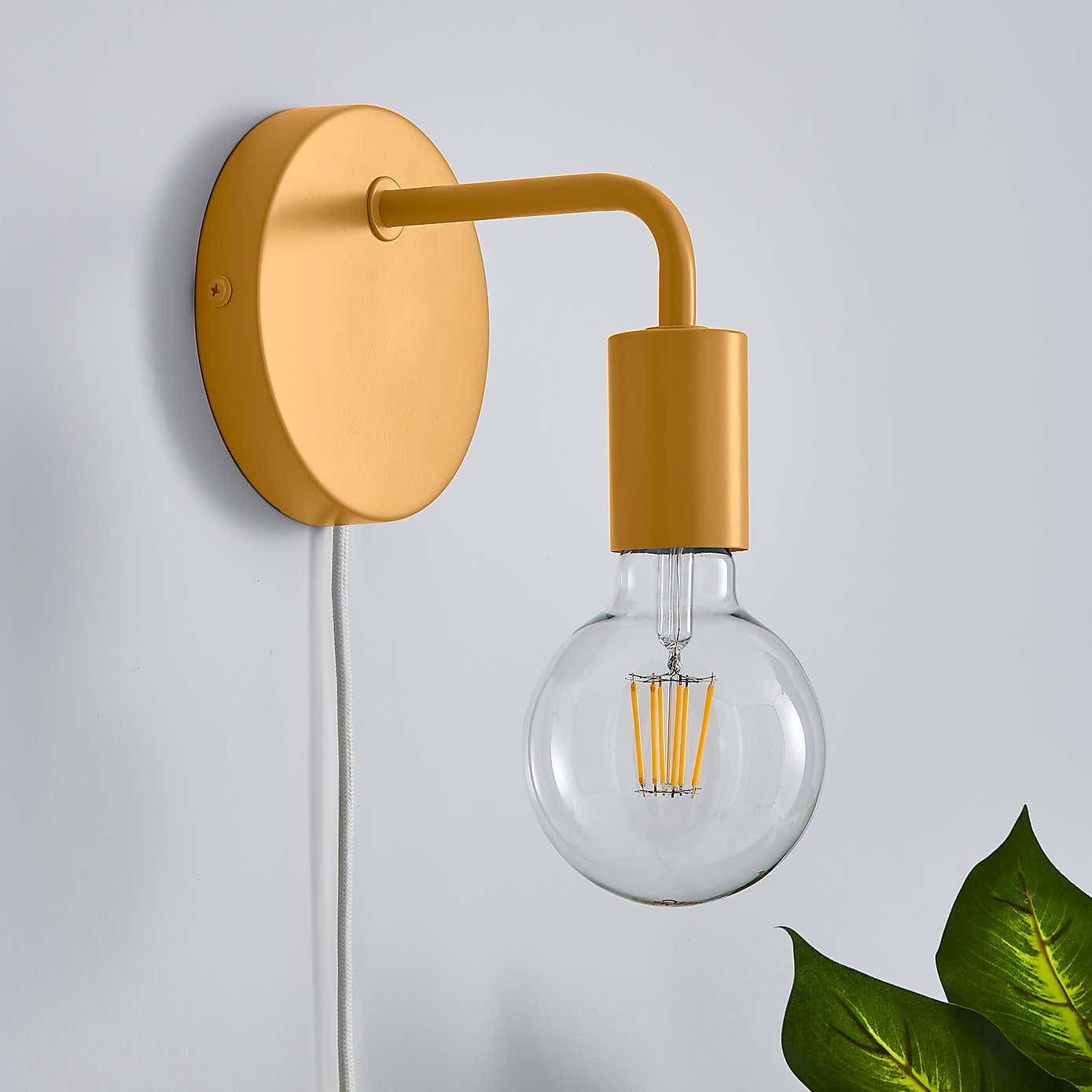 Grey Koppla Plug-in Wall Light
