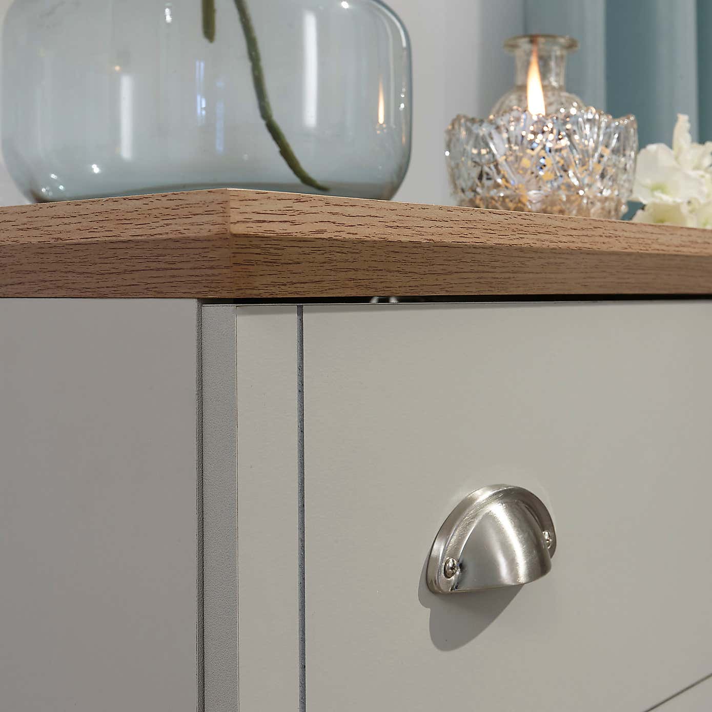 Kendal 3 Drawer Chest, Grey