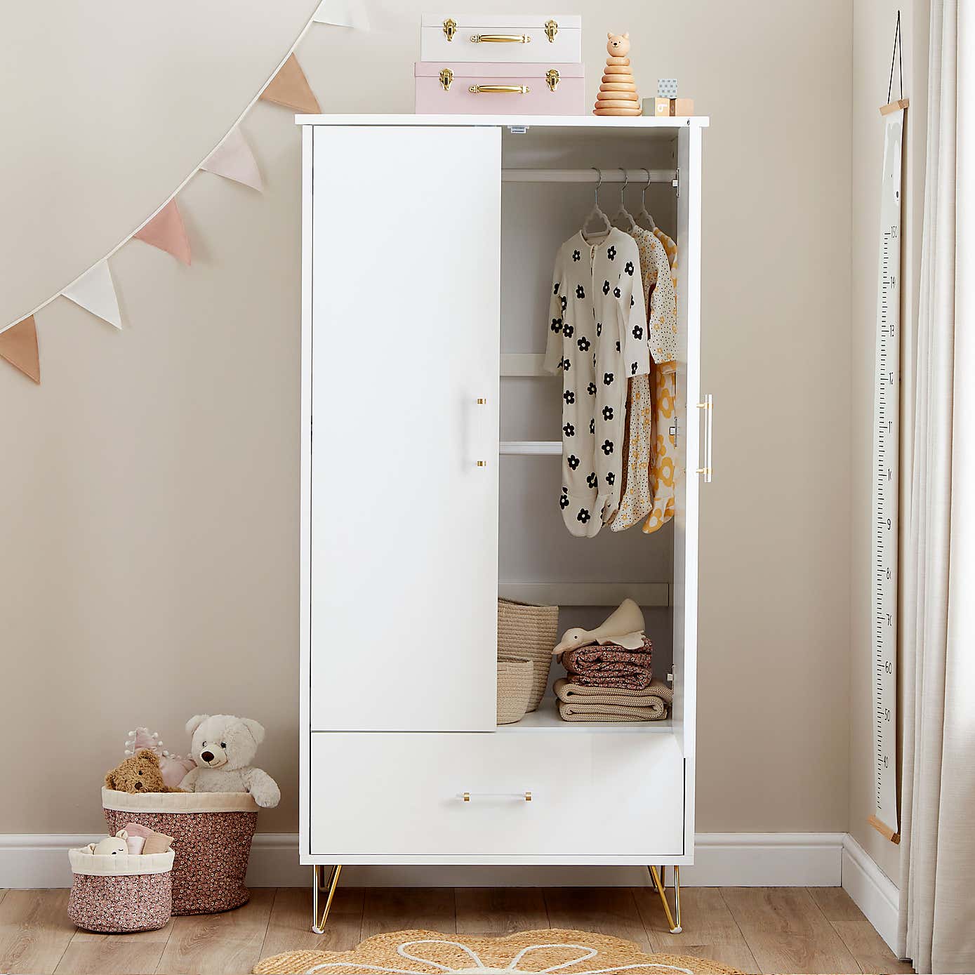 Kimi Acrylic Nursery Wardrobe