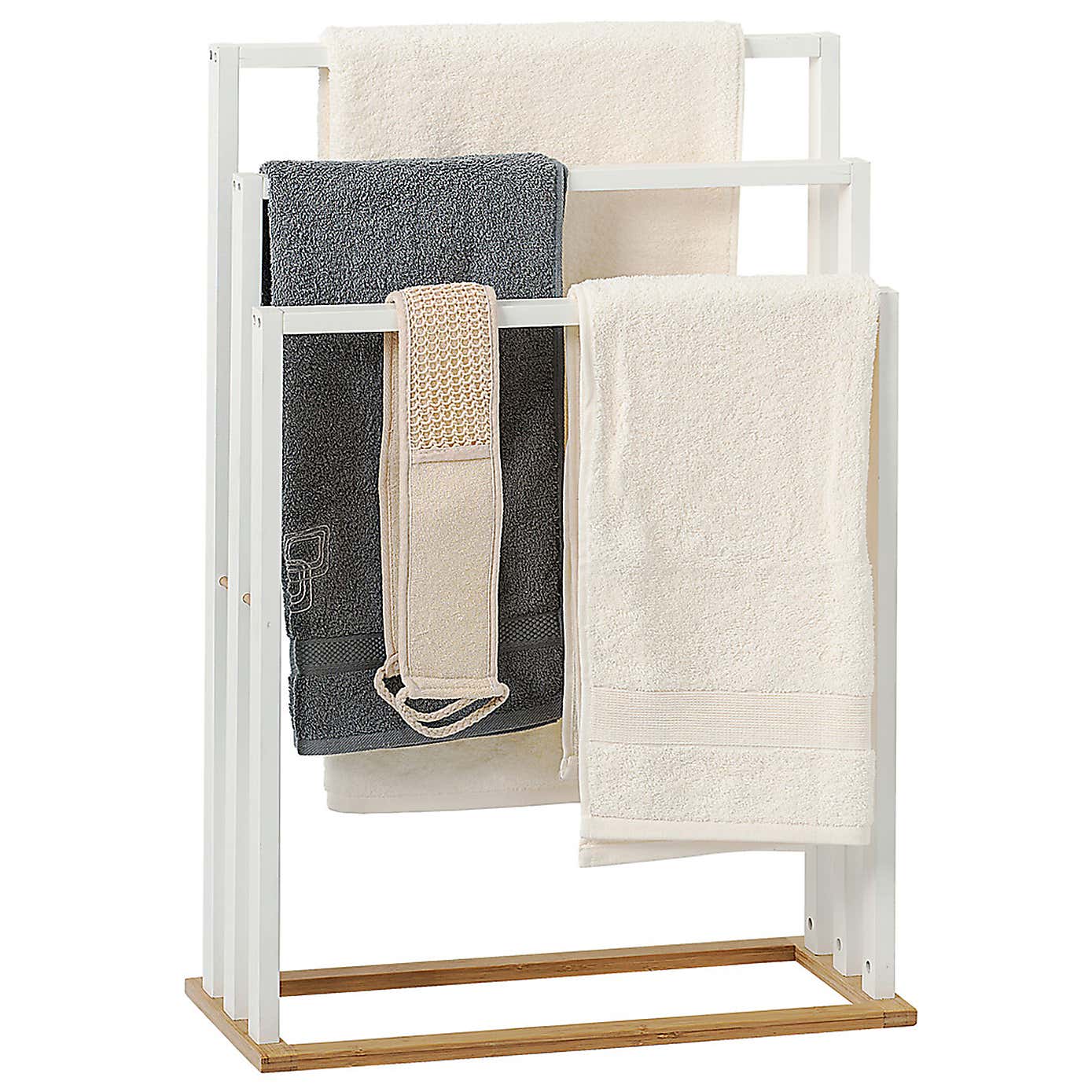 Natureo Bamboo 3 Tier Towel Rack