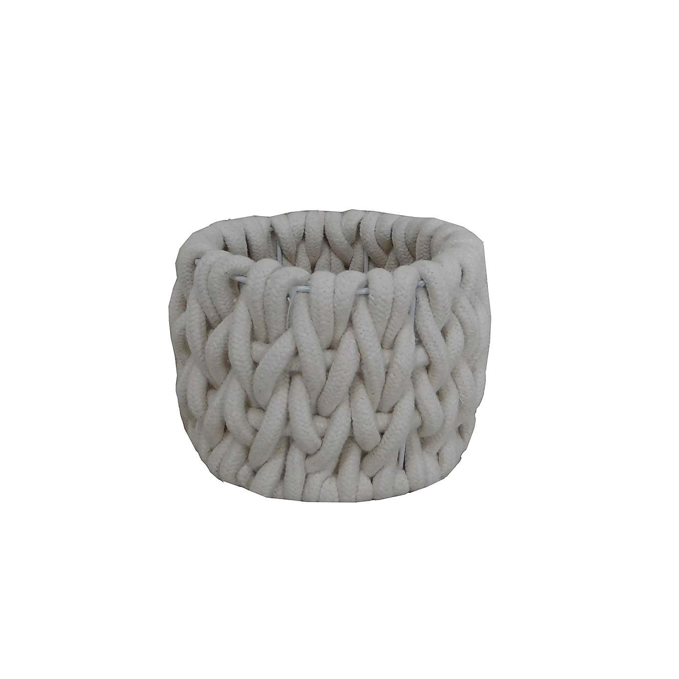 Cable Knit Storage Basket