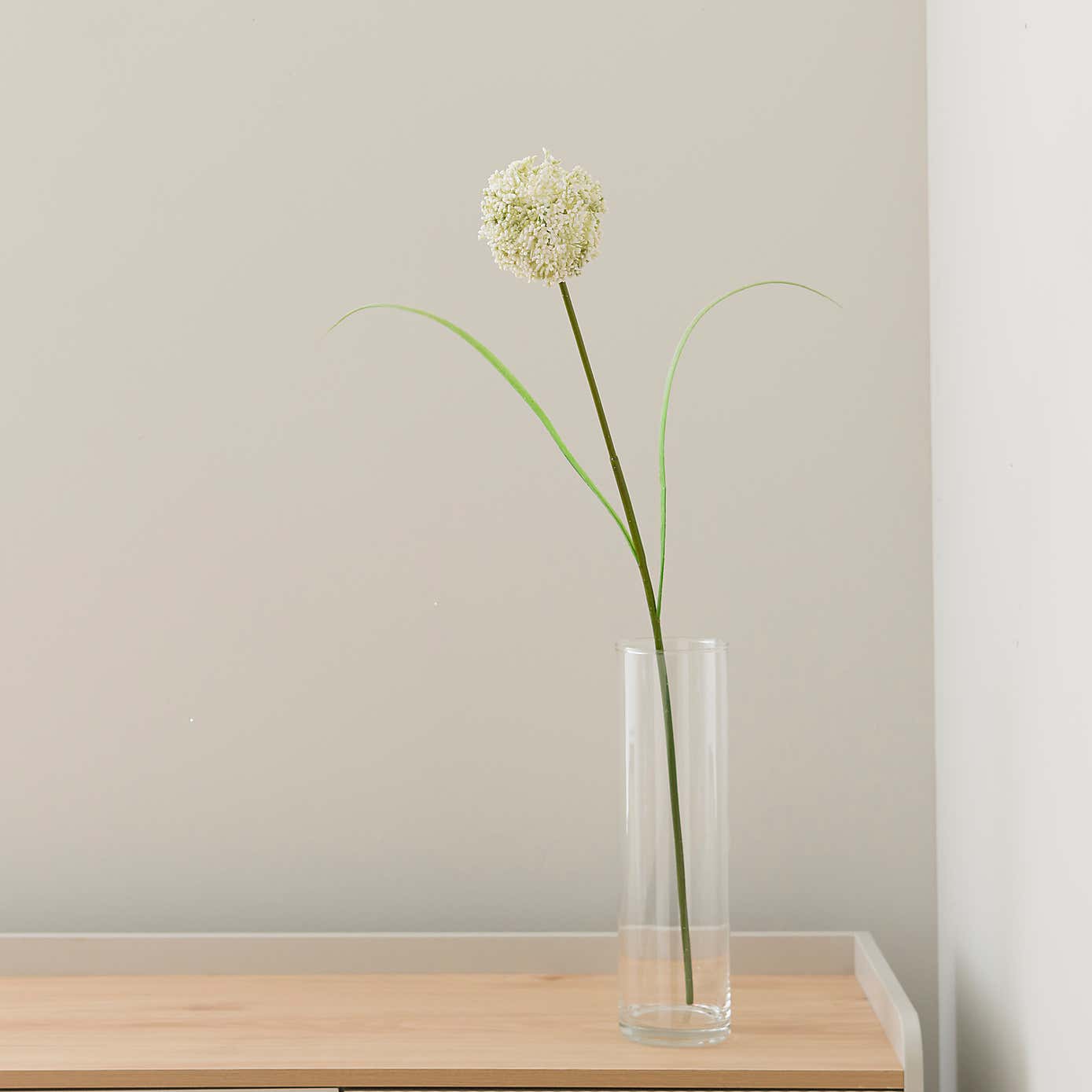 Artificial White Allium Stem