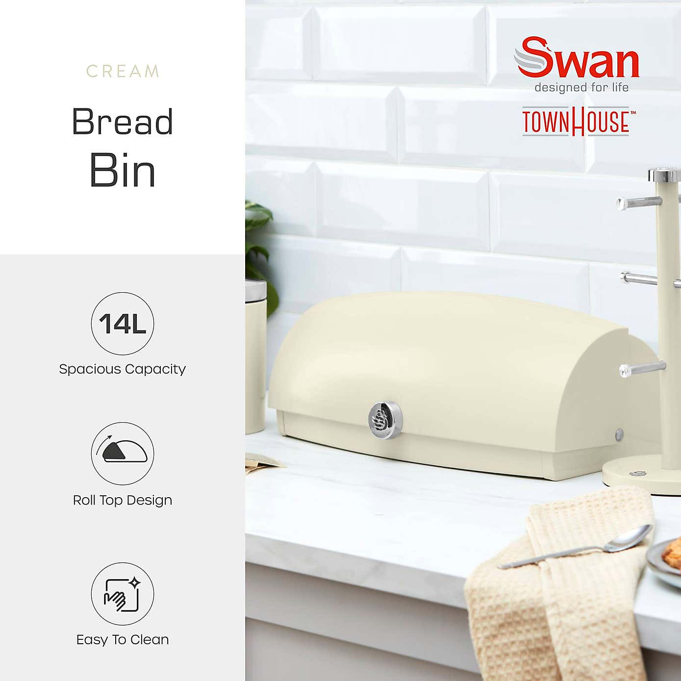 Swan Townhouse Bread Bin