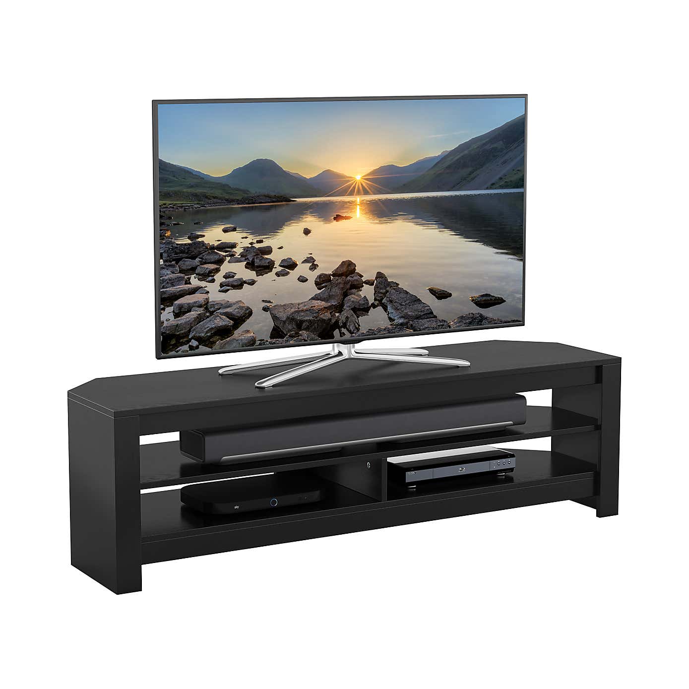 Calibre Wide TV Stand 140cm, Oak Effect