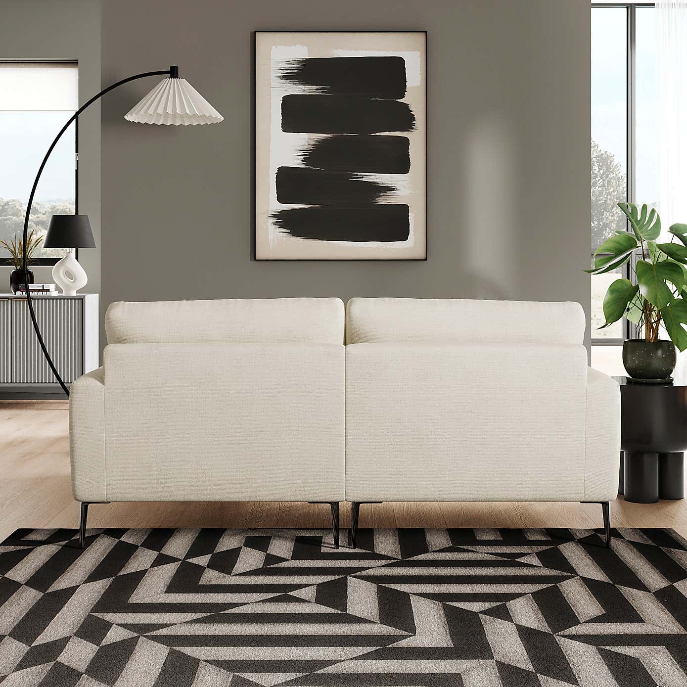 Lawson Chunky Tonal Weave Corner Chaise Sofa