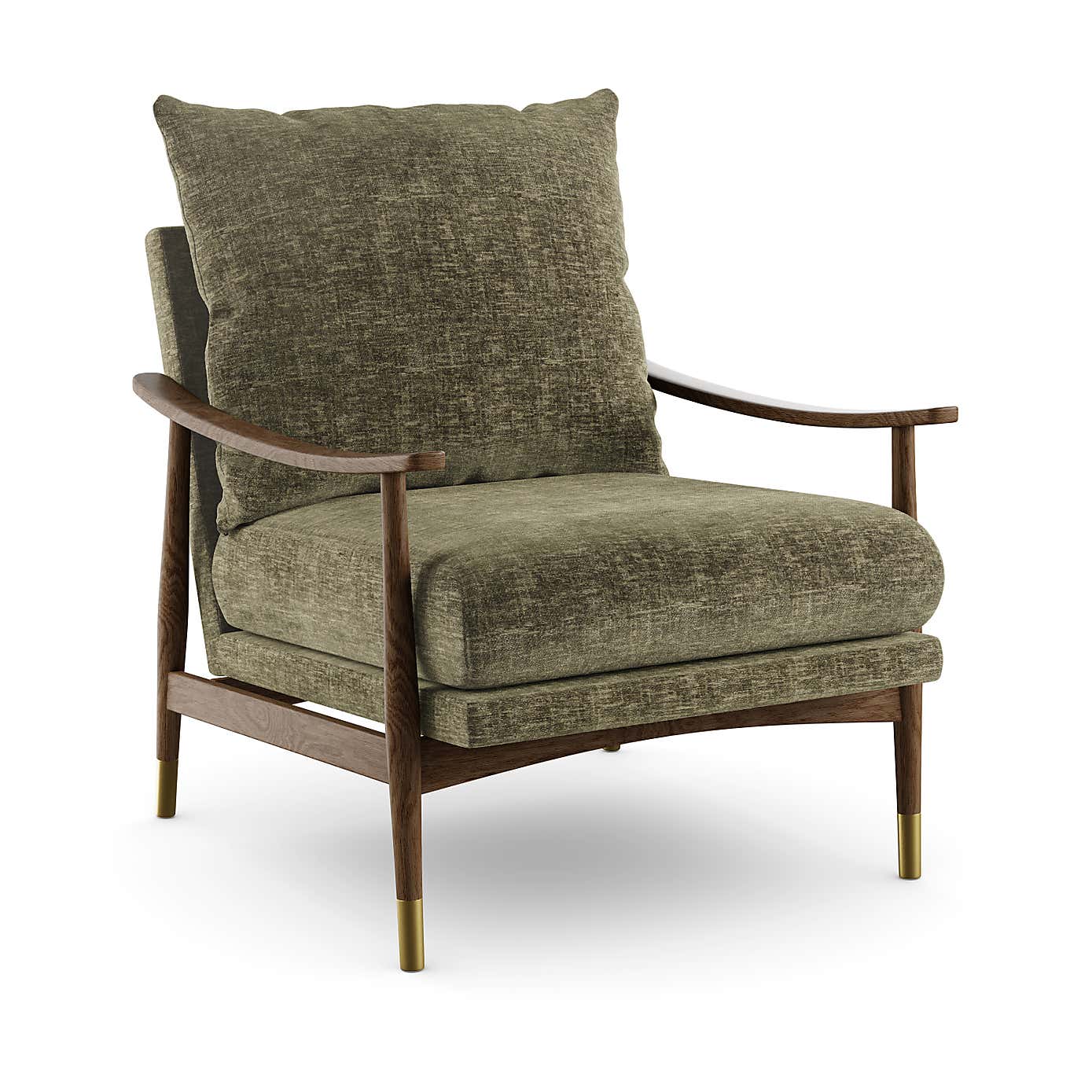 Nelson Distressed Chenille Occasional Armchair