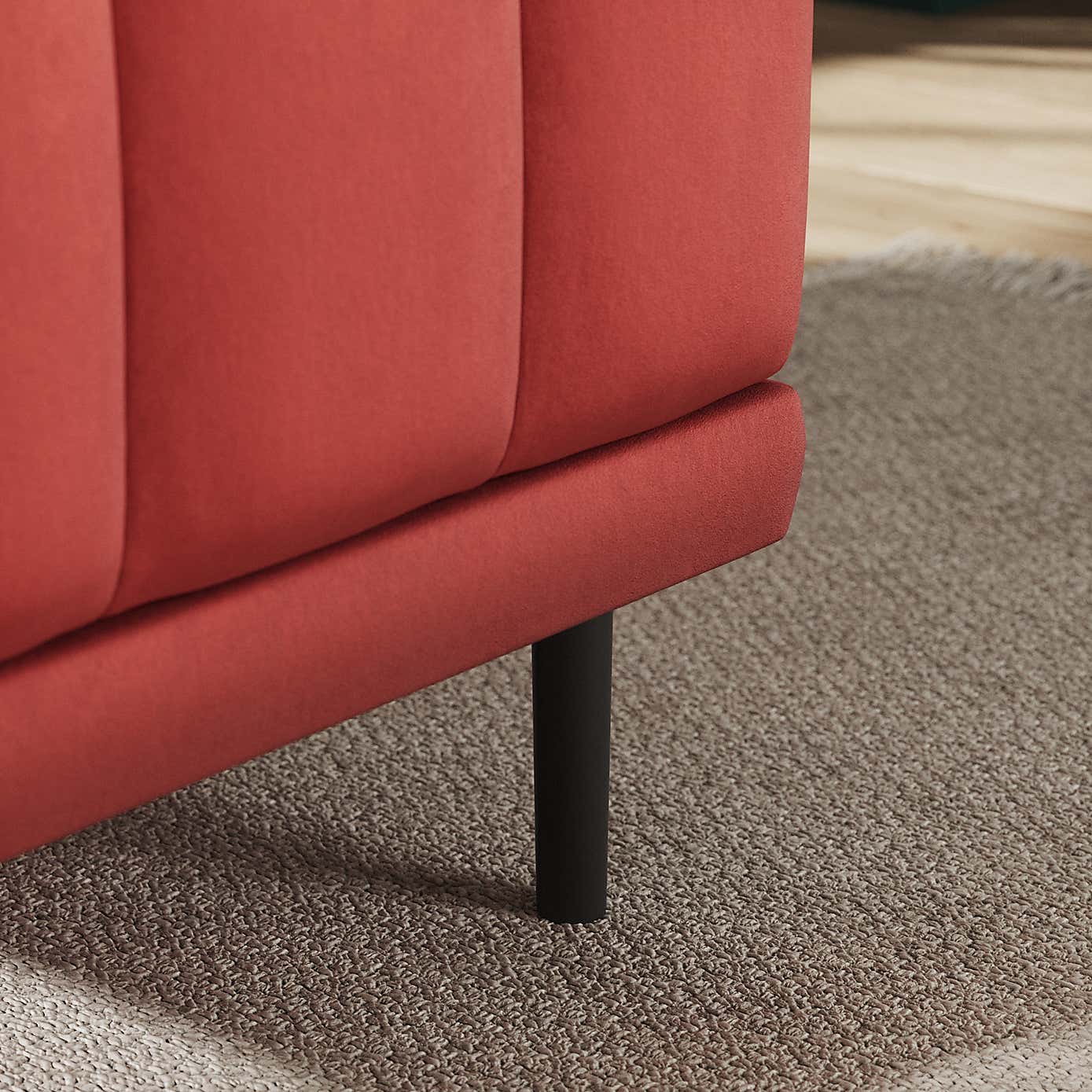 Amali Small Dining Bench, Matte Plush Velvet