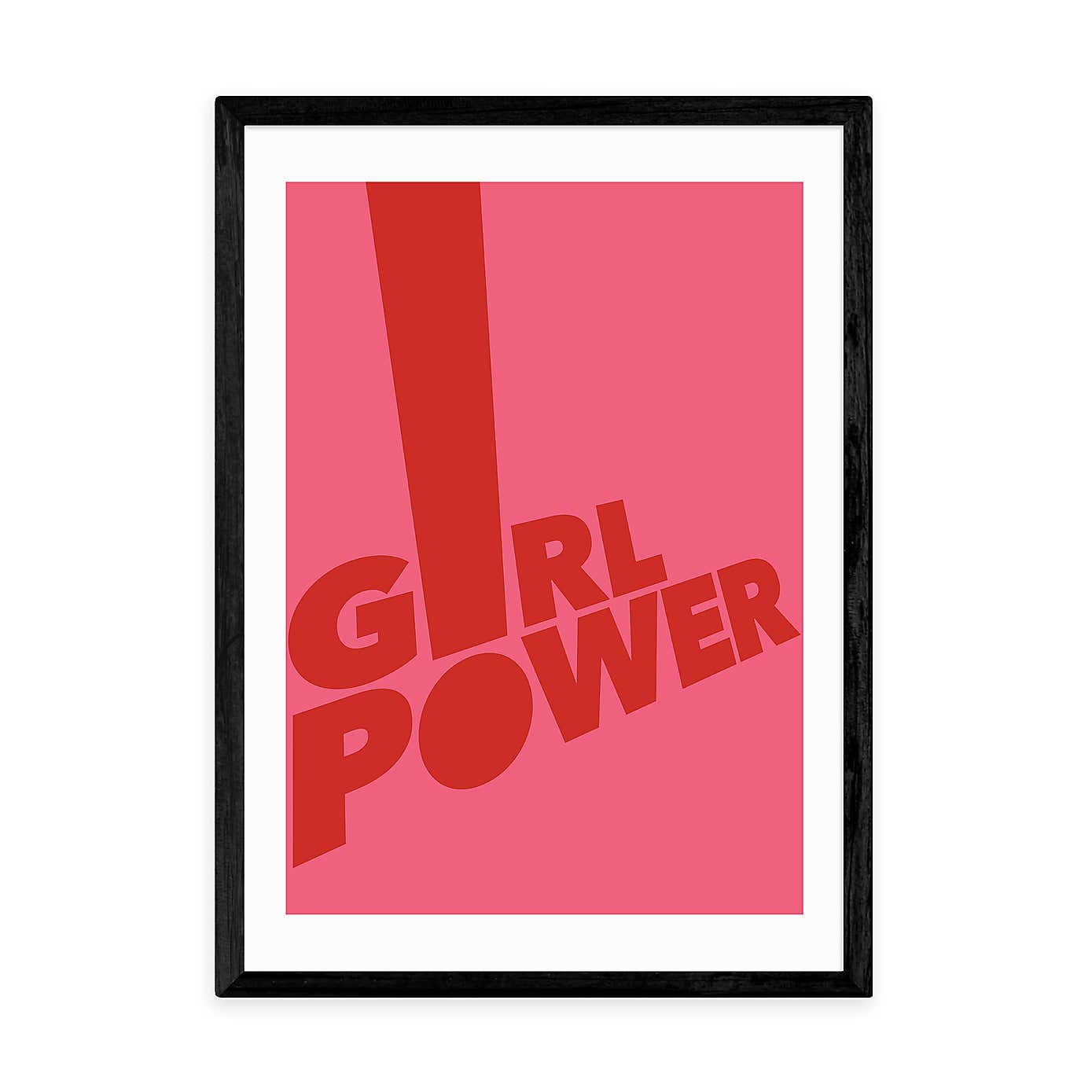 East End Prints Girl Power Framed Print