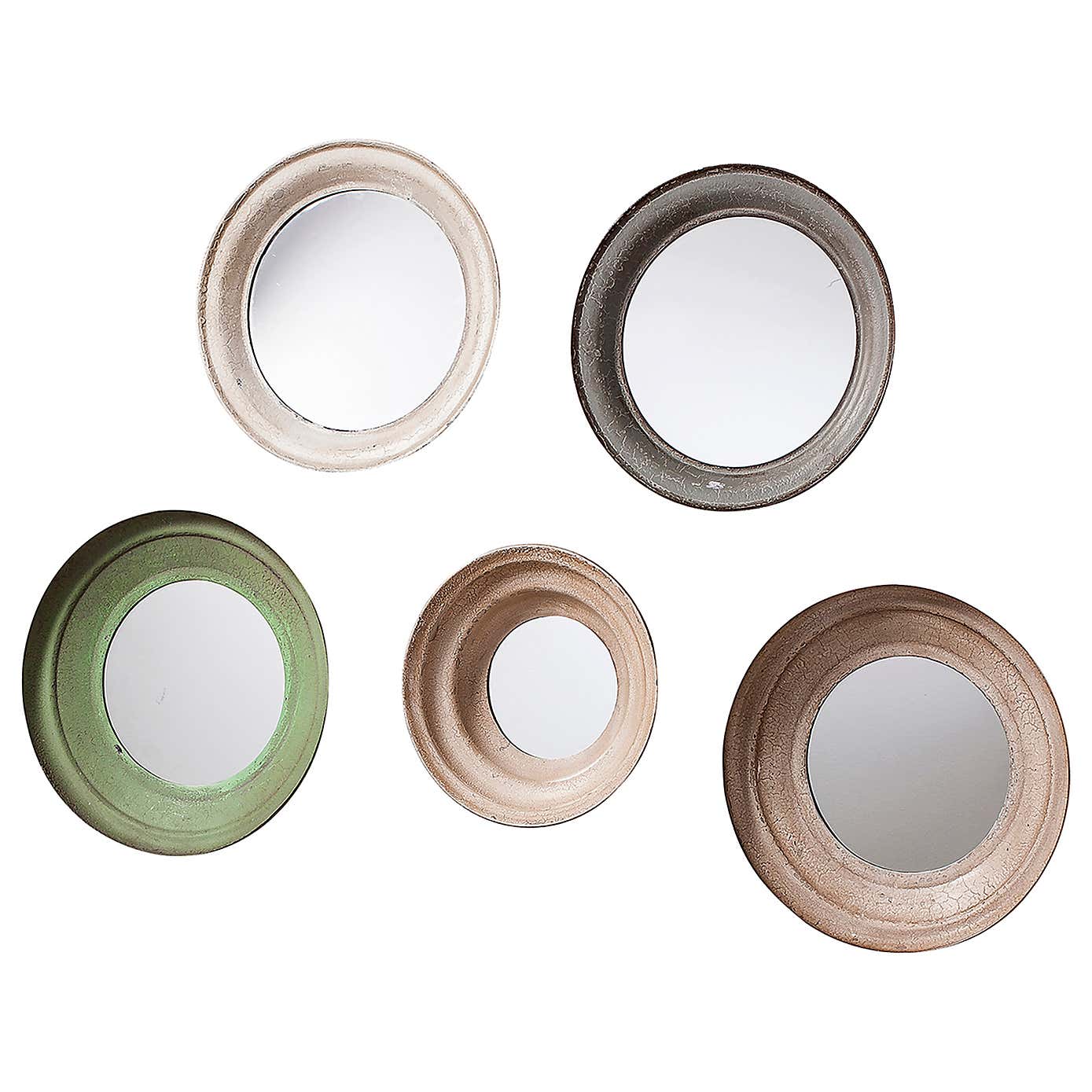 Set of 5 Eldridge Round Wall Mirrors