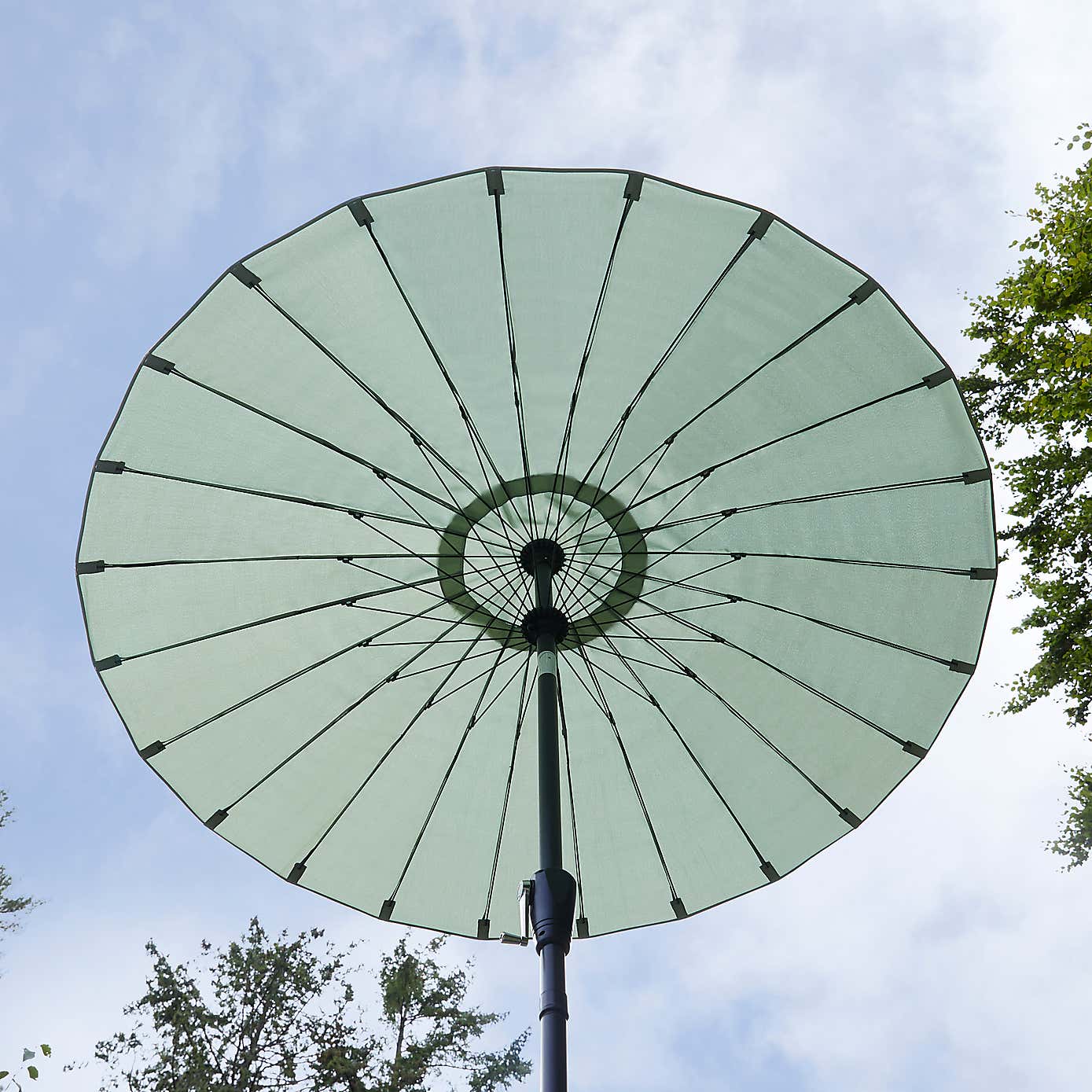 2m Shanghai Sage Green Crank Parasol