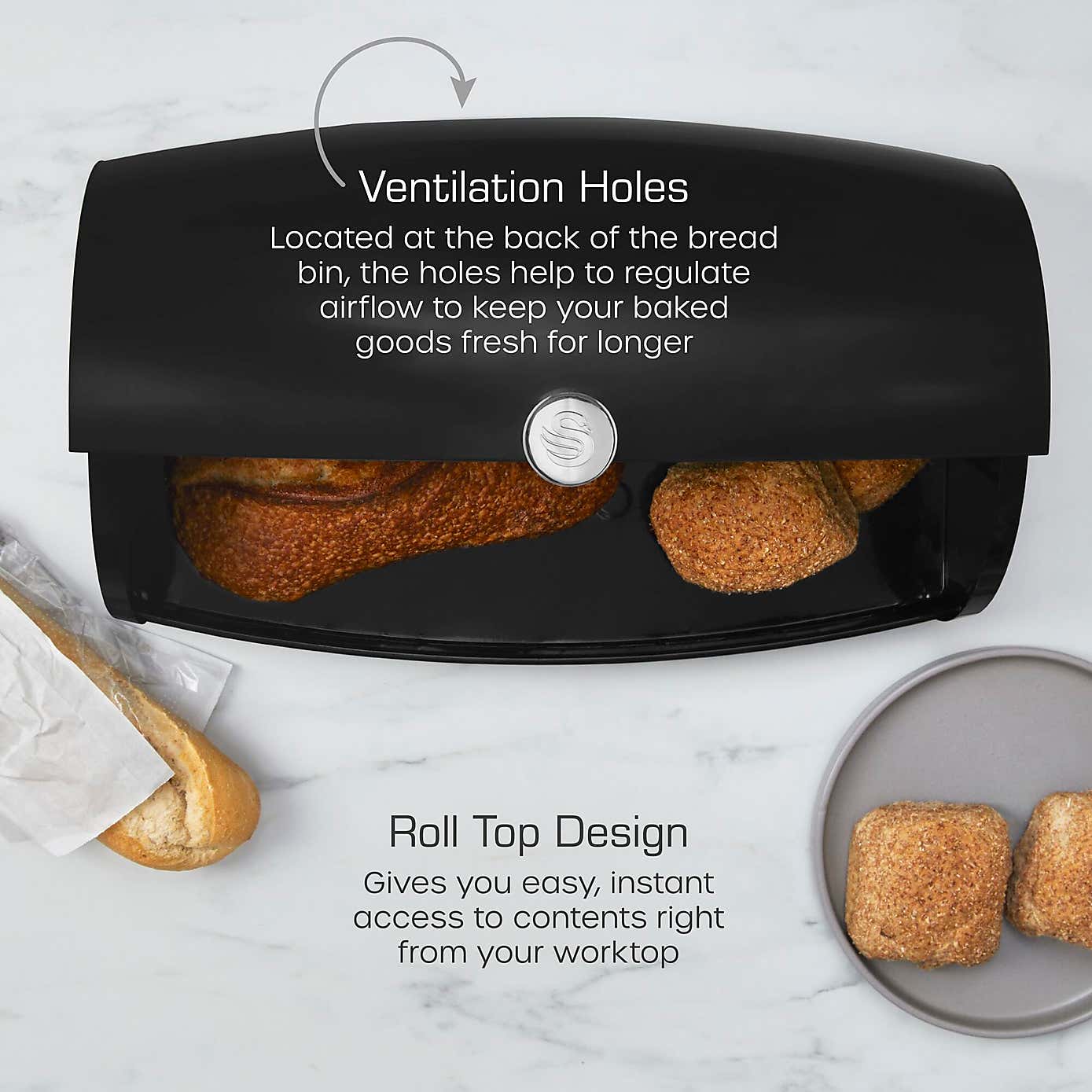 Swan Townhouse Bread Bin